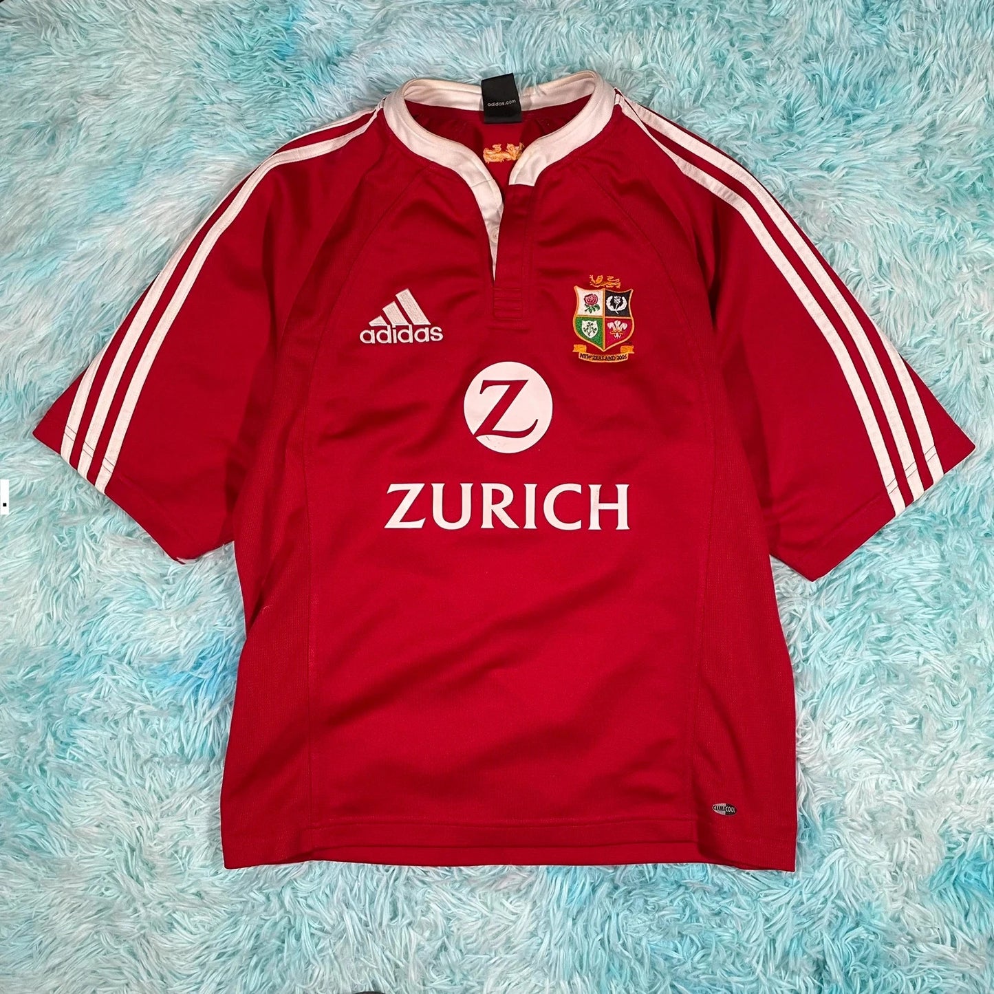 Vintage 2005 British Lions Rugby Shirt Adidas - Small
