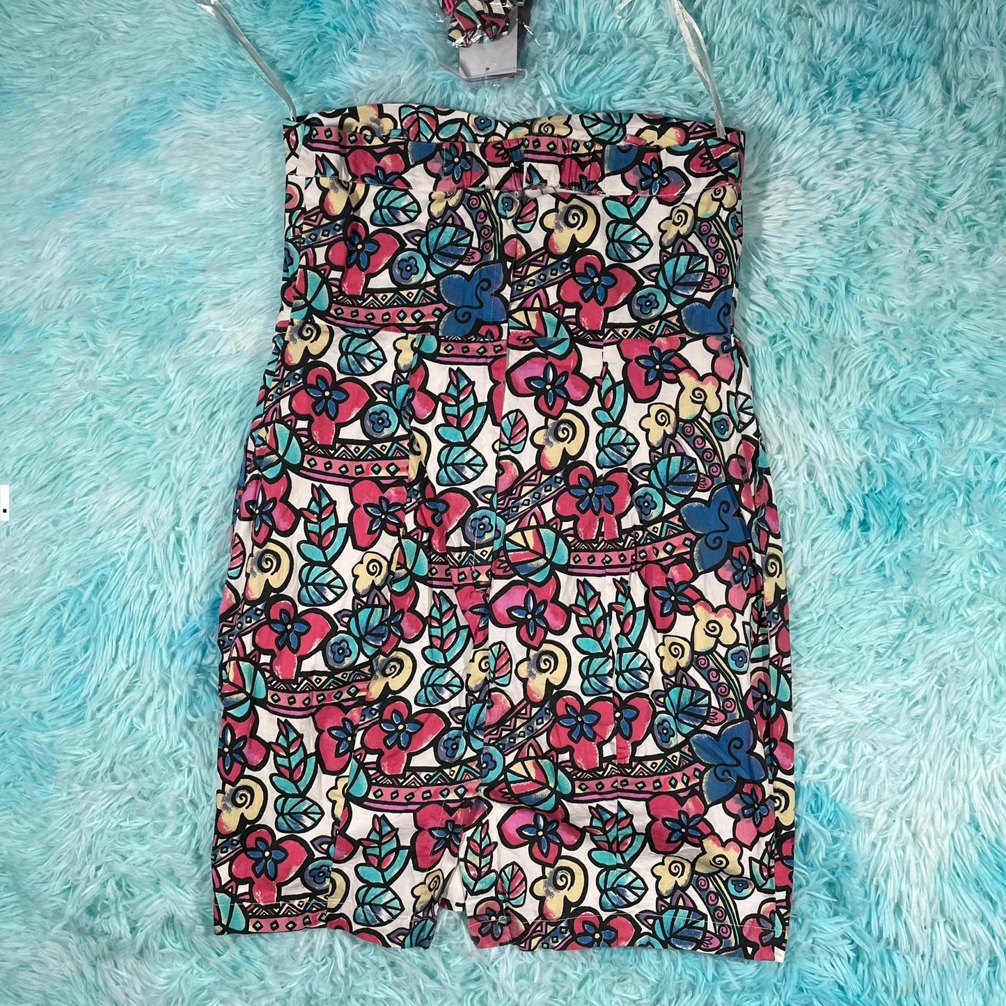 BNWT Floral Patterned Beth Ditto Strapless Vest - Size 14