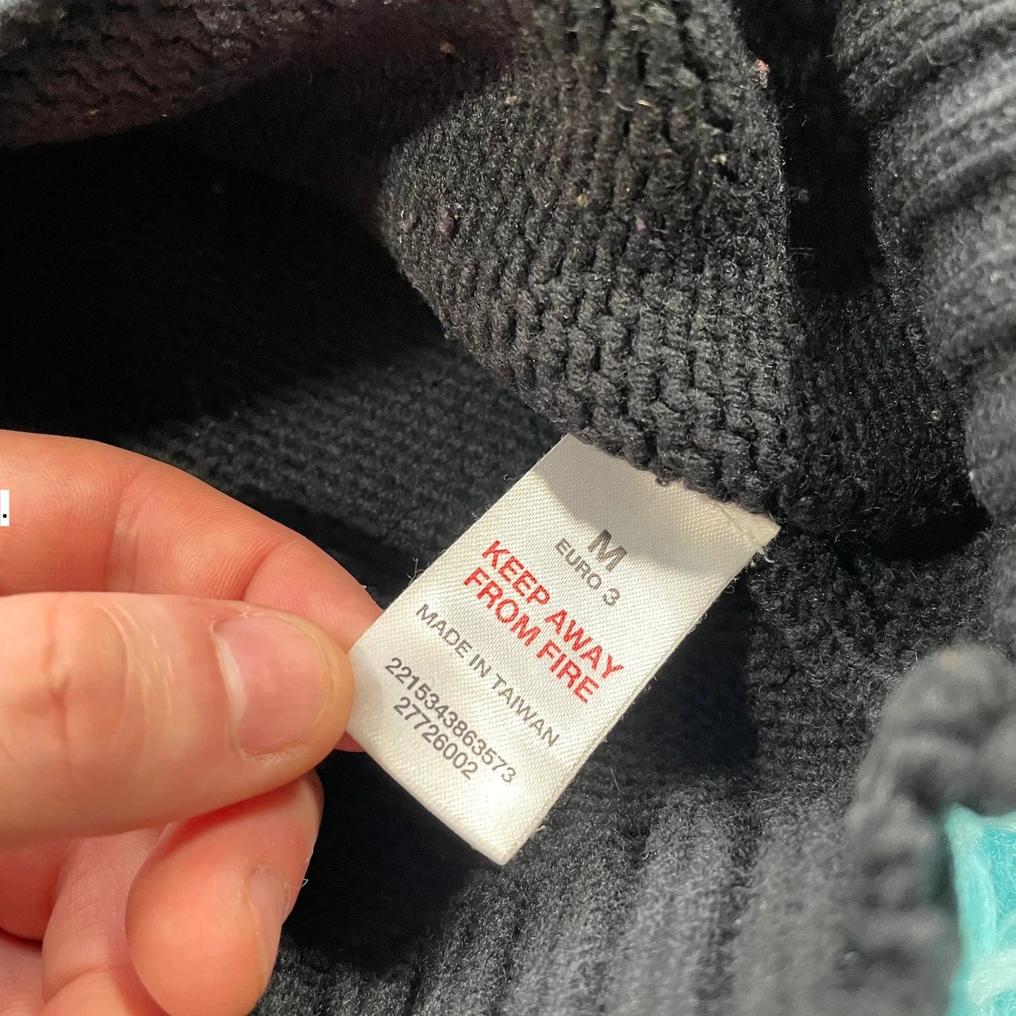 Vintage 90s Black Burton GB Flag Turtle Neck Knitted Jumper - Medium