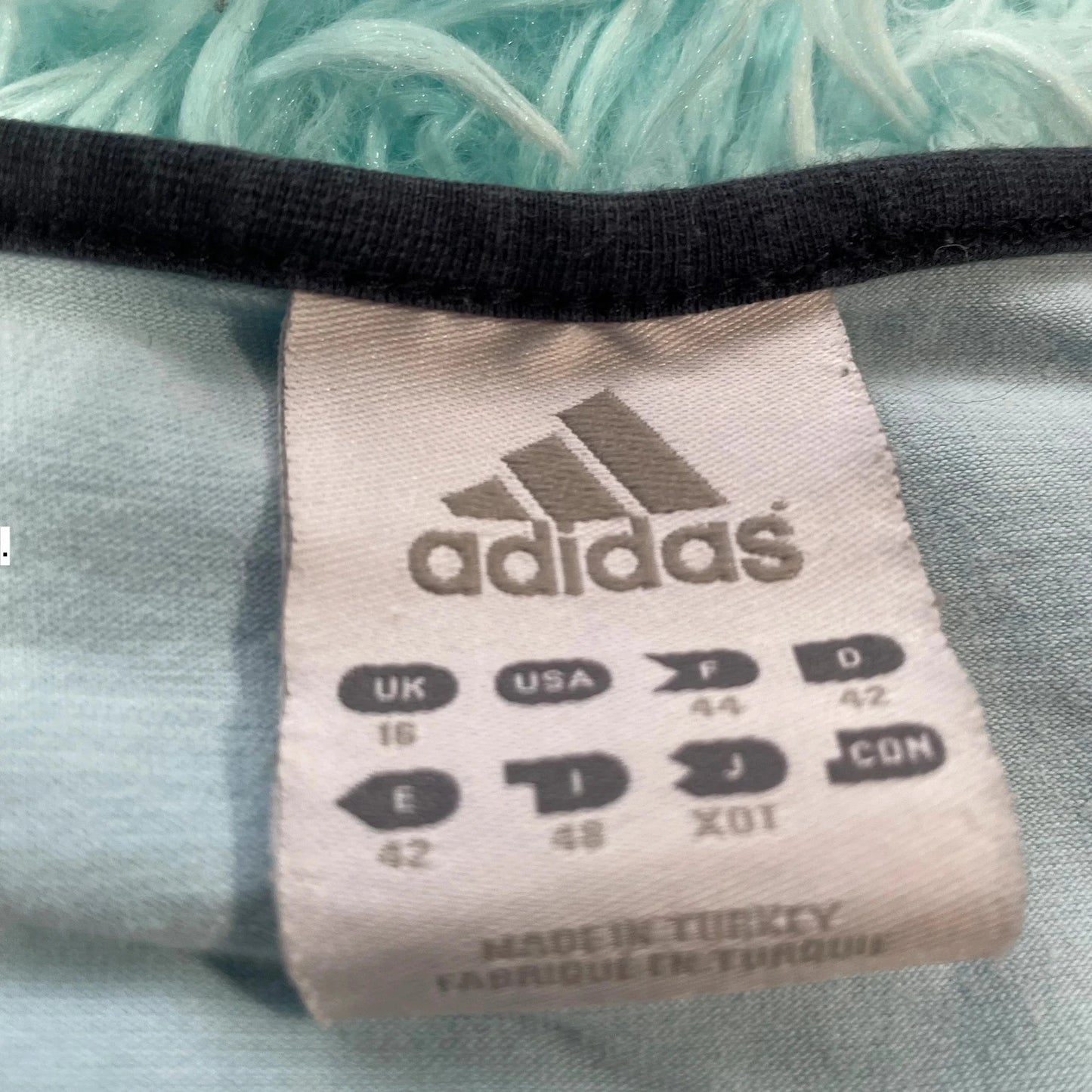 Vintage Y2K Light Blue Adidas T Shirt - Size 16