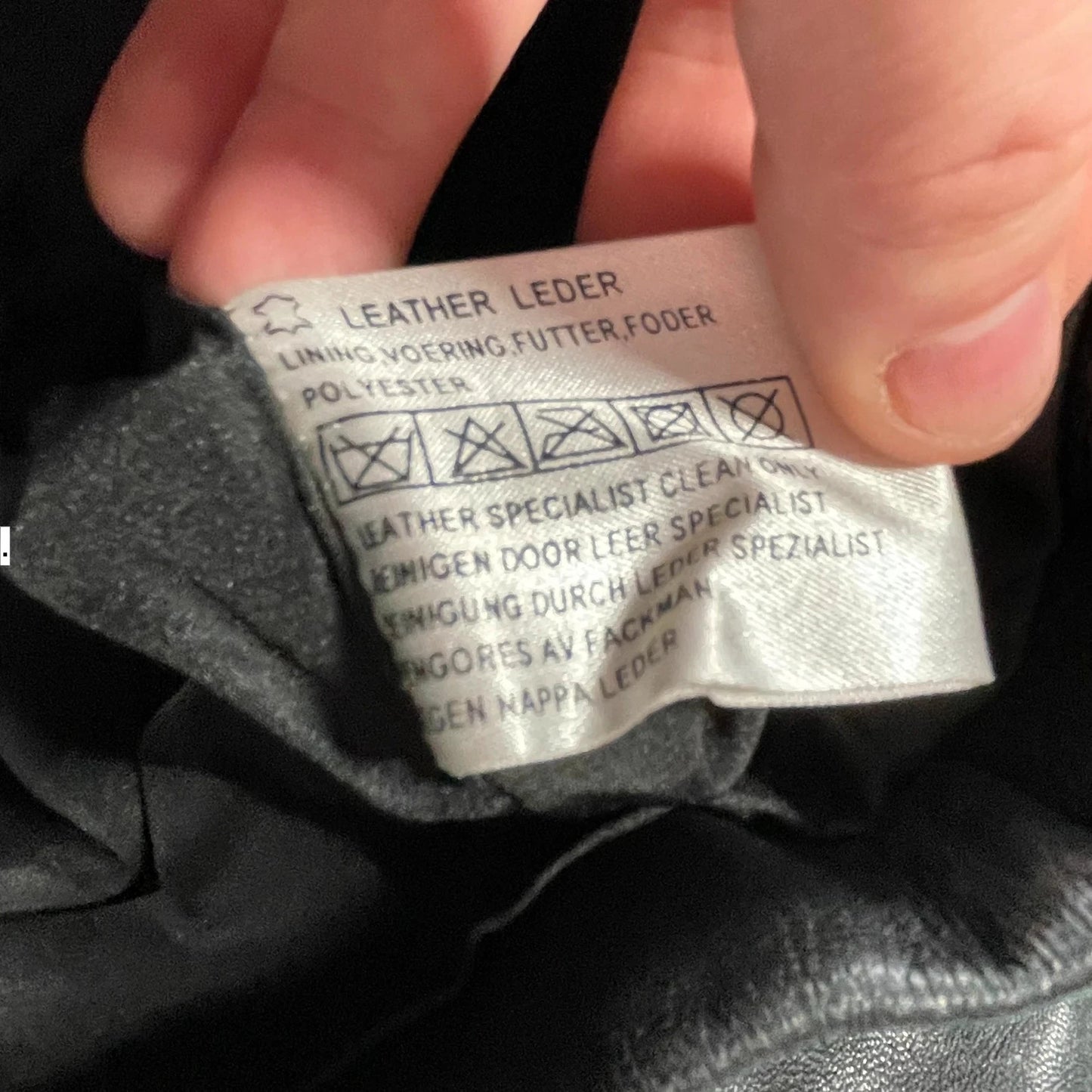 Vintage 90s Boxy Leather Jacket - Size 12