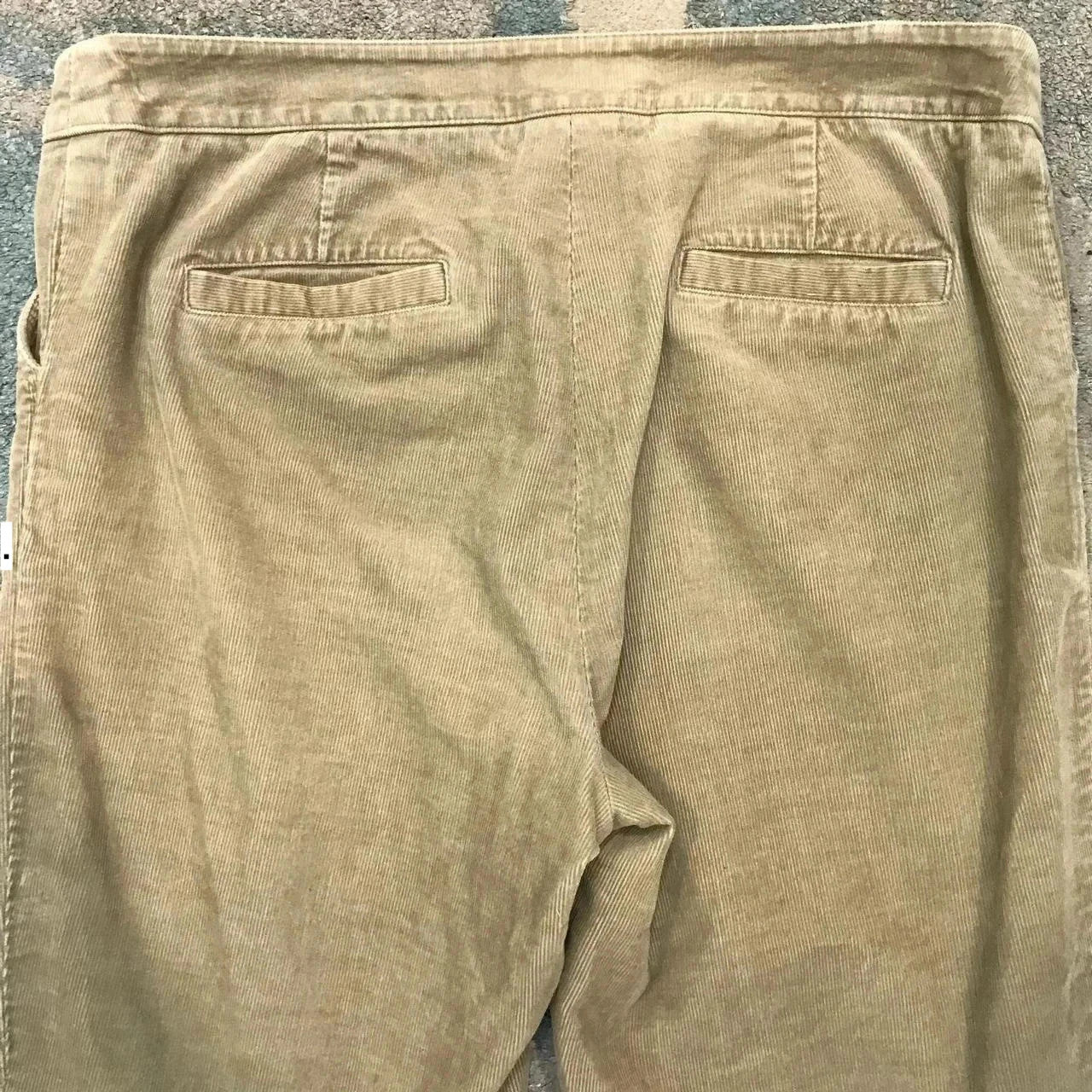 Beige Jaeger Corduroy Trousers - Size 12