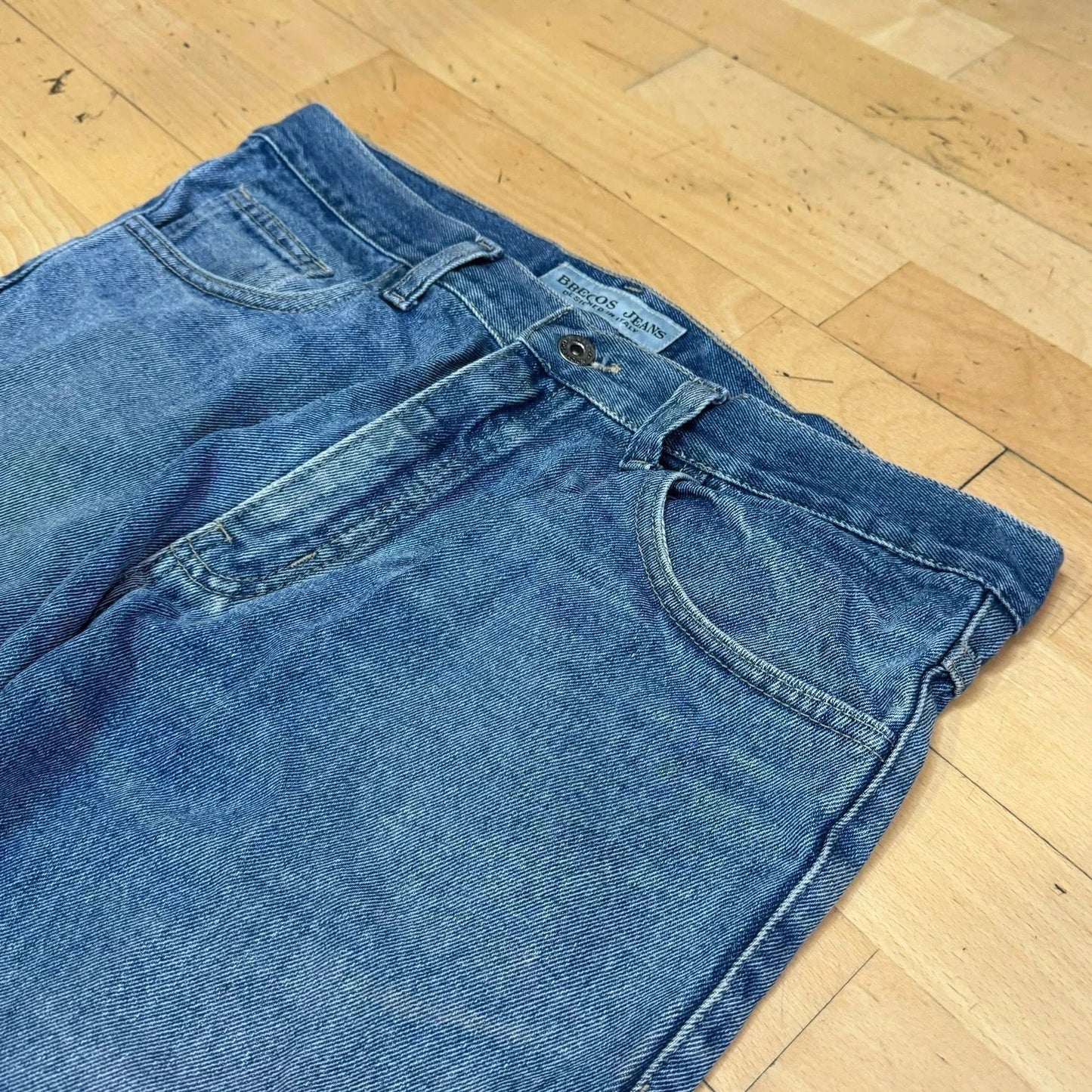 Vintage Brecos Jeans Wide Straight Leg - 34W 30L