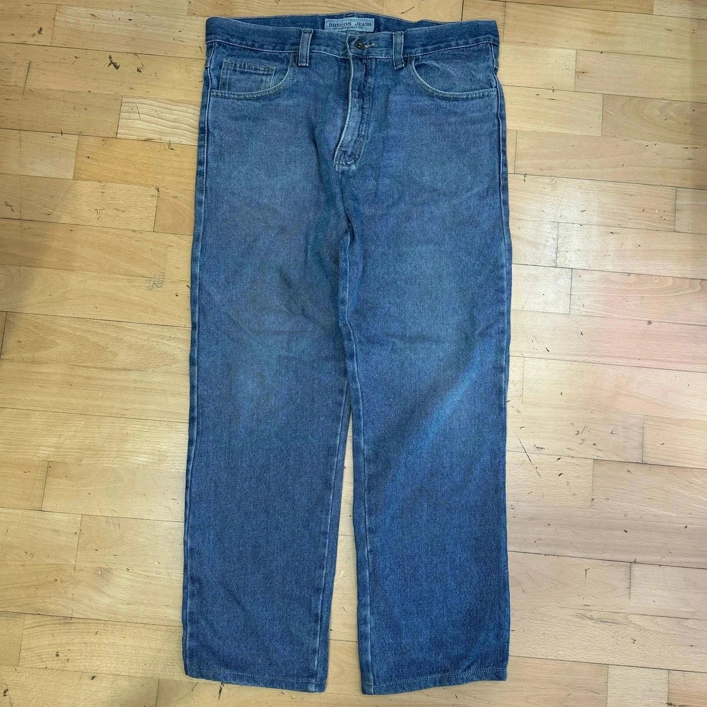 Vintage Brecos Jeans Wide Straight Leg - 34W 30L