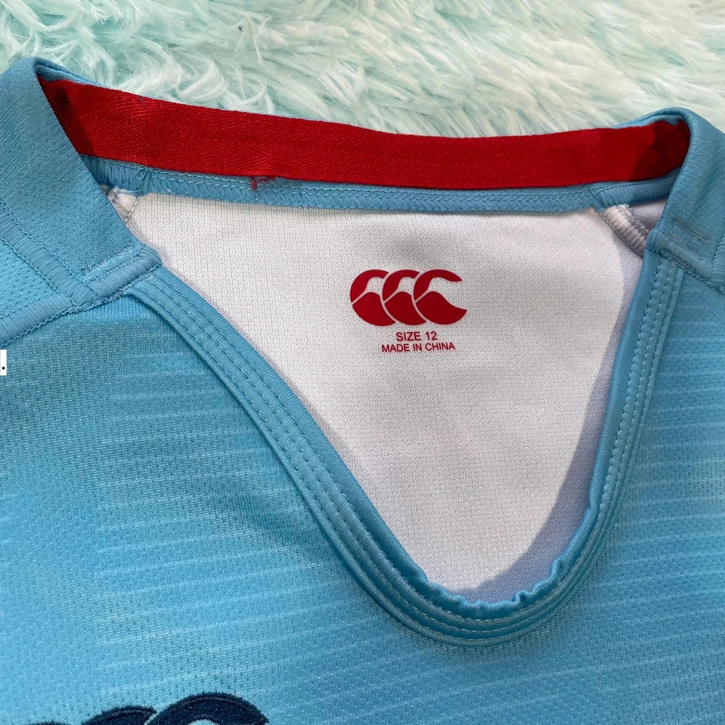 Blue Waratahs Rugby Shirt Canterbury - Size 12