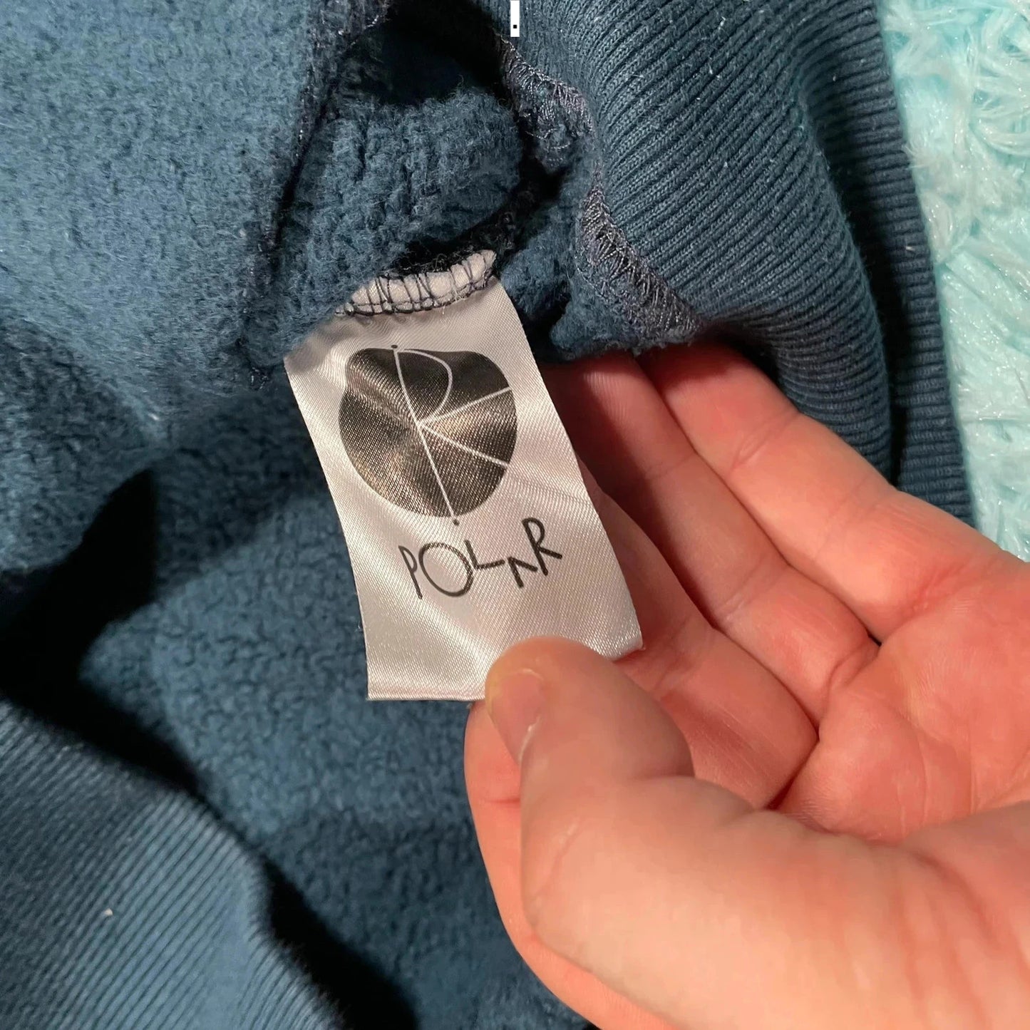 Navy Polar Sweatshirt Full Zip Heavyweight - Large