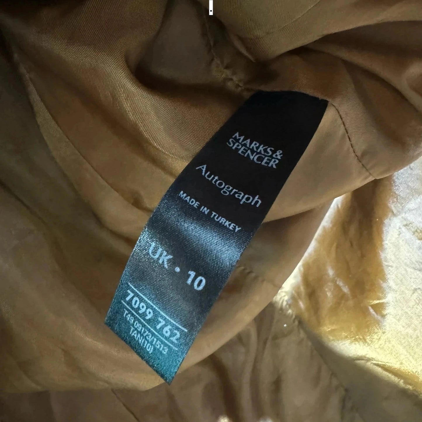 Vintage Y2K Brown M&S Leather Blazer Jacket - UK10