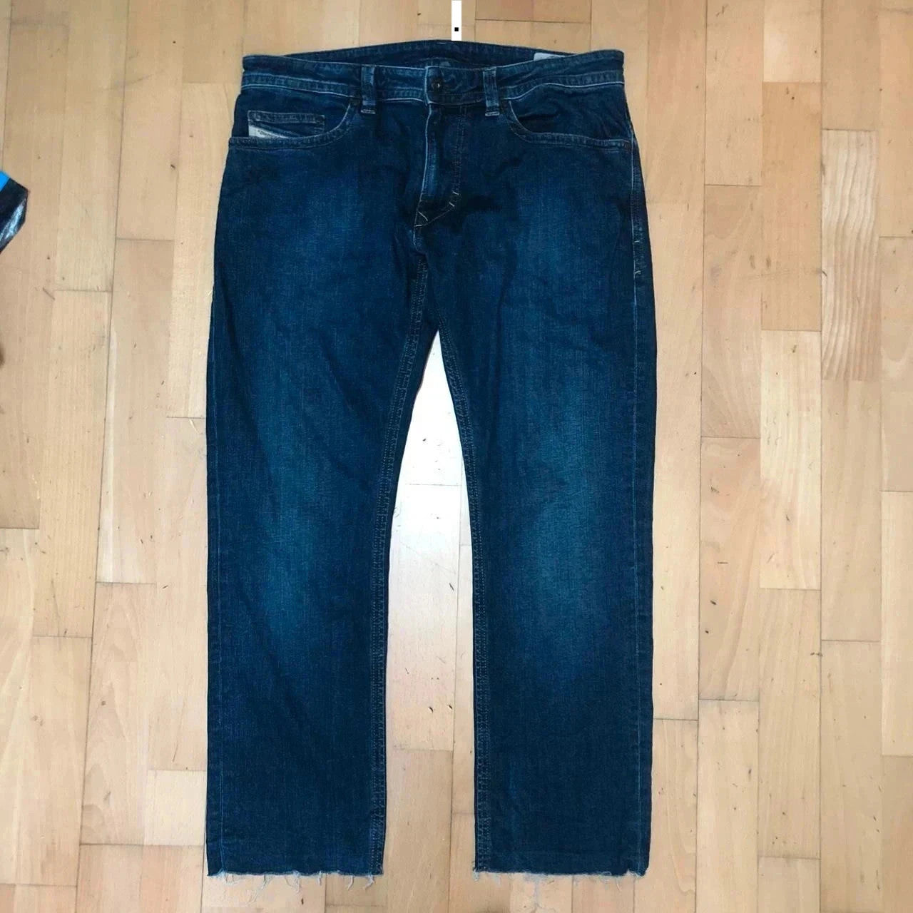 Navy Diesel Thavar Jeans Straight Leg - 32W 32L