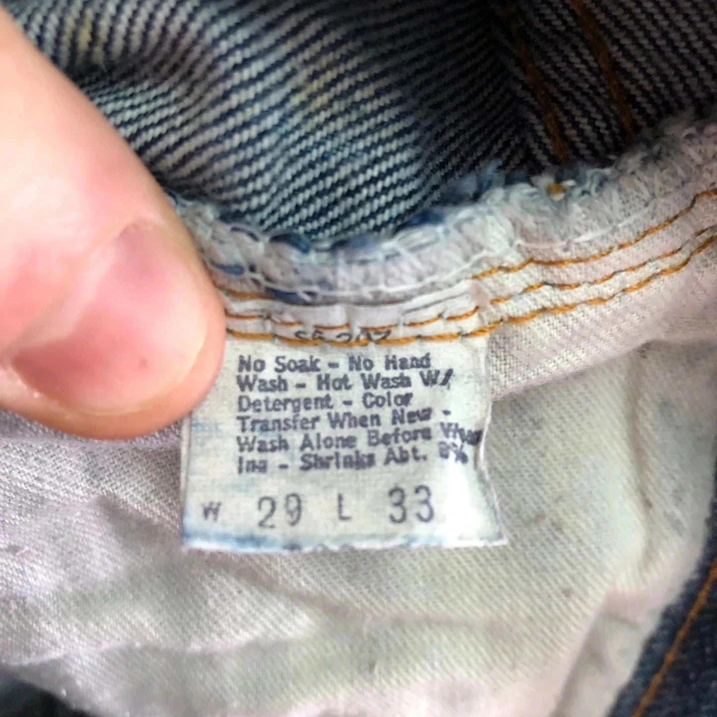 True Vintage 1970s Levi’s Jeans 501 XX Redline Selvedge - 29W 33L