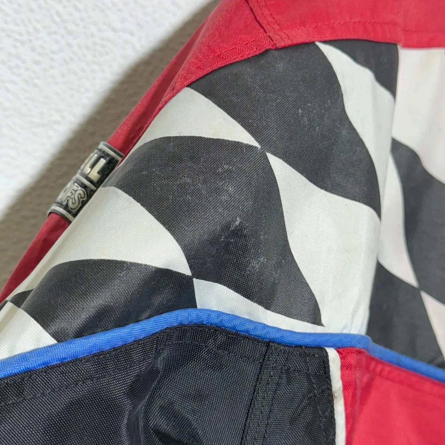 Vintage 90s Black & Red Pro Racing Jacket - Large