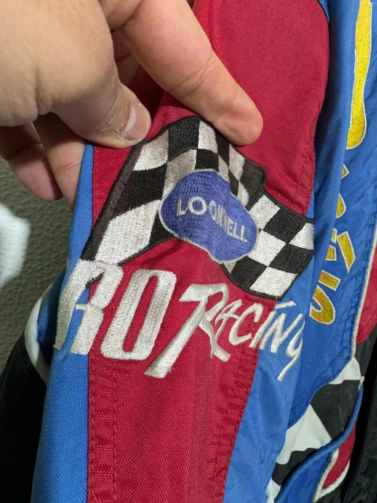 Vintage 90s Black & Red Pro Racing Jacket - Large