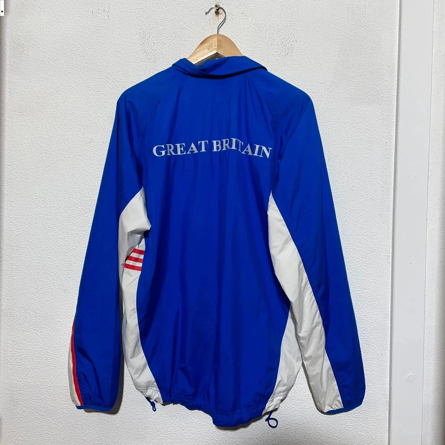 Vintage 2000 Paralympic Track Jacket Adidas Great Britain Blue - Medium