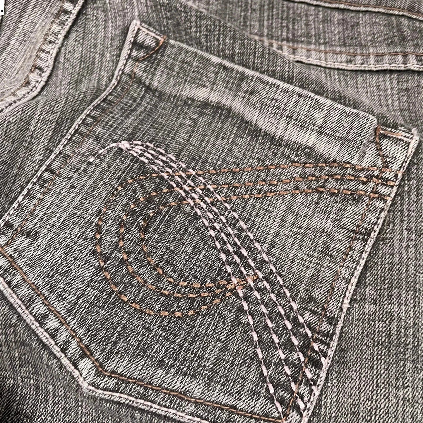 Vintage Y2K Grey Jeans Low Waist - Size 8