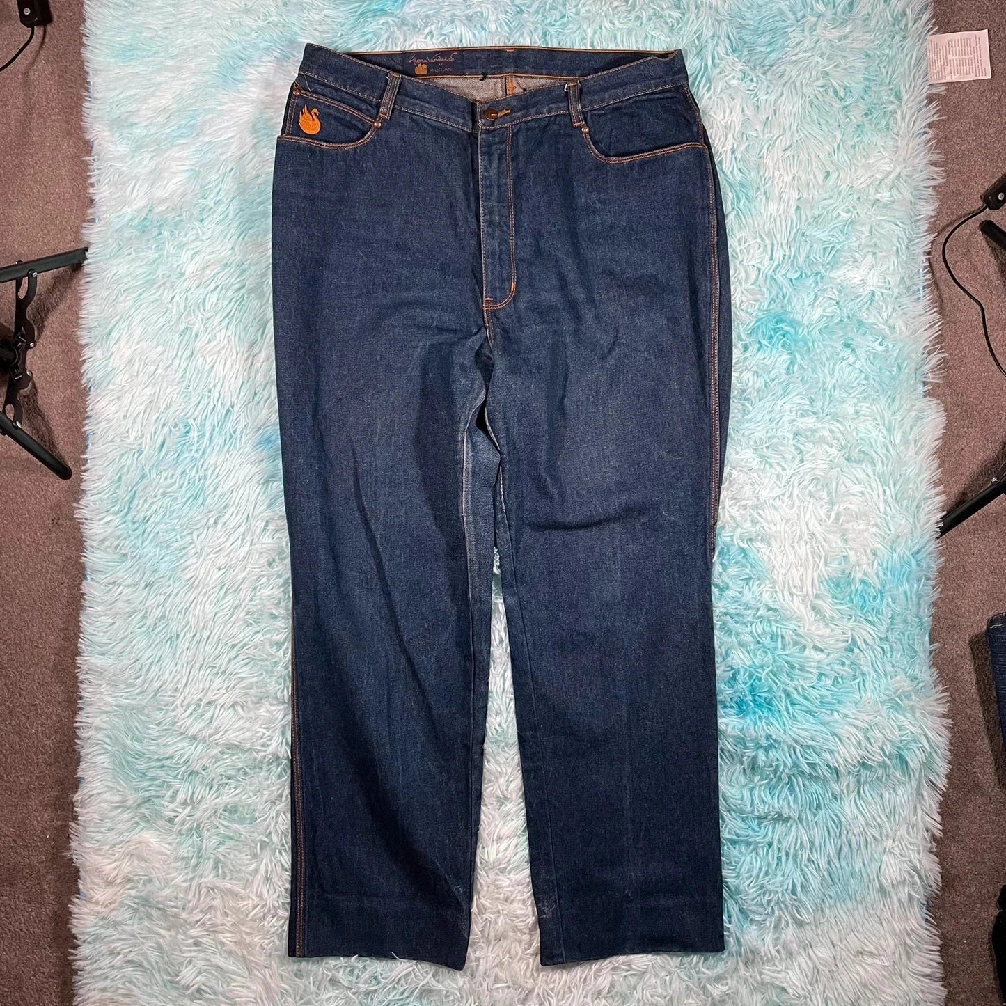 Vintage Blue Gloria Vanderbilt by Murjani Jeans Tapered - 38W 30L