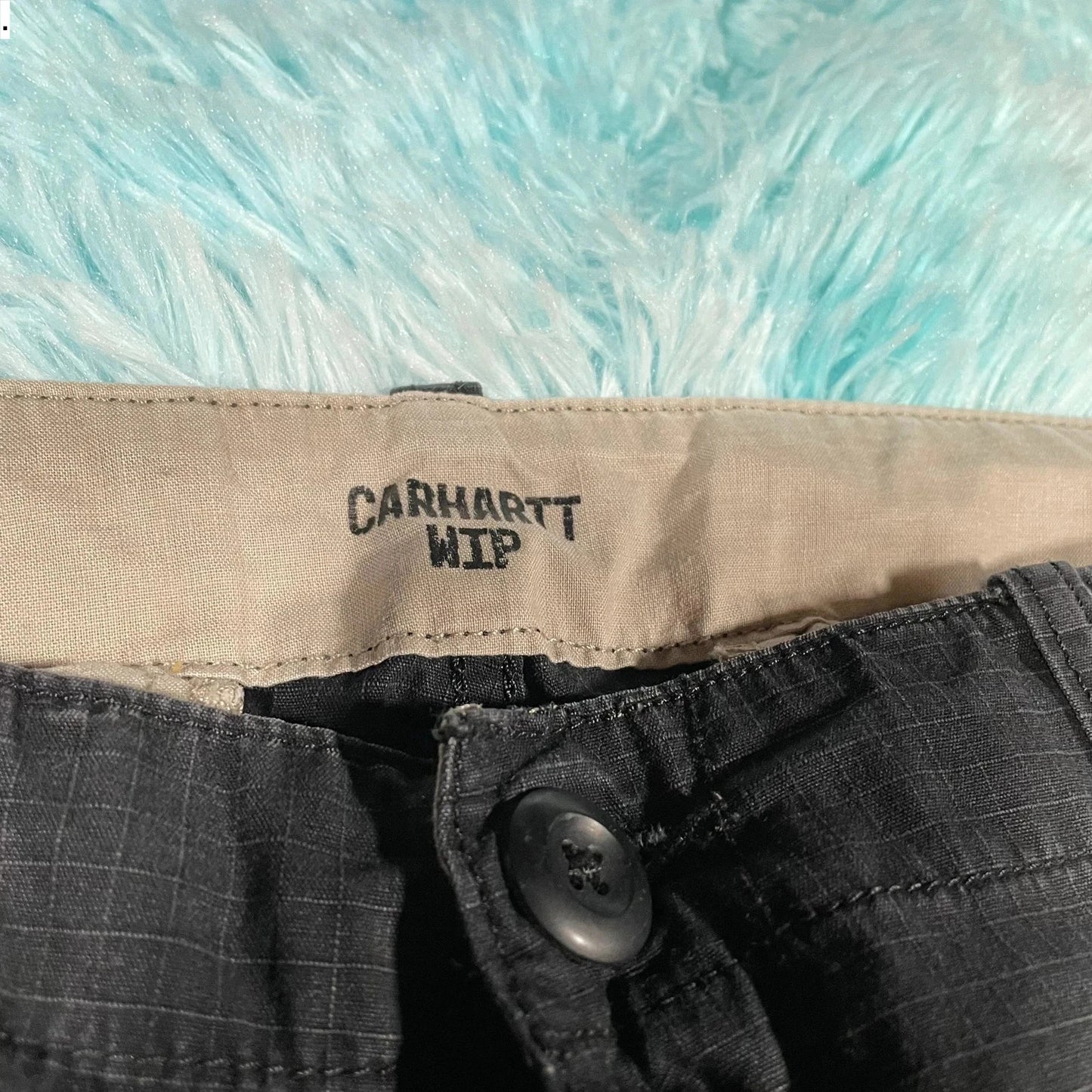 Vintage Black Carhartt Ripstop Aviation Pants Trousers - 30W 32L