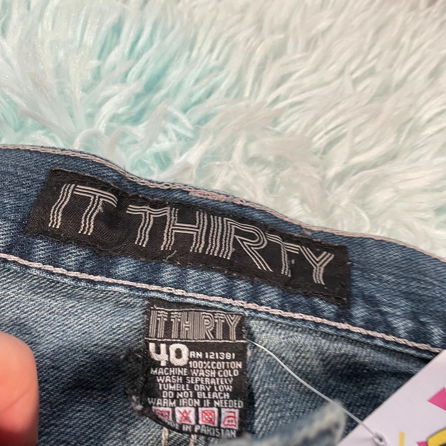 Vintage 90s Baggy Jean Short Denim Jorts - 40W