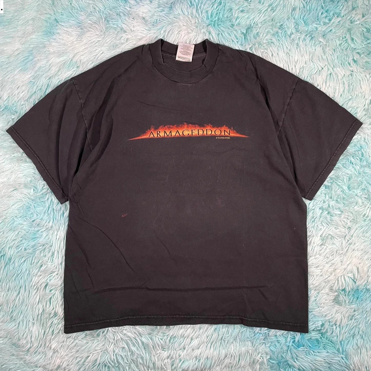 Vintage 90s Black Armageddon Movie T Shirt Screen Stars - XL