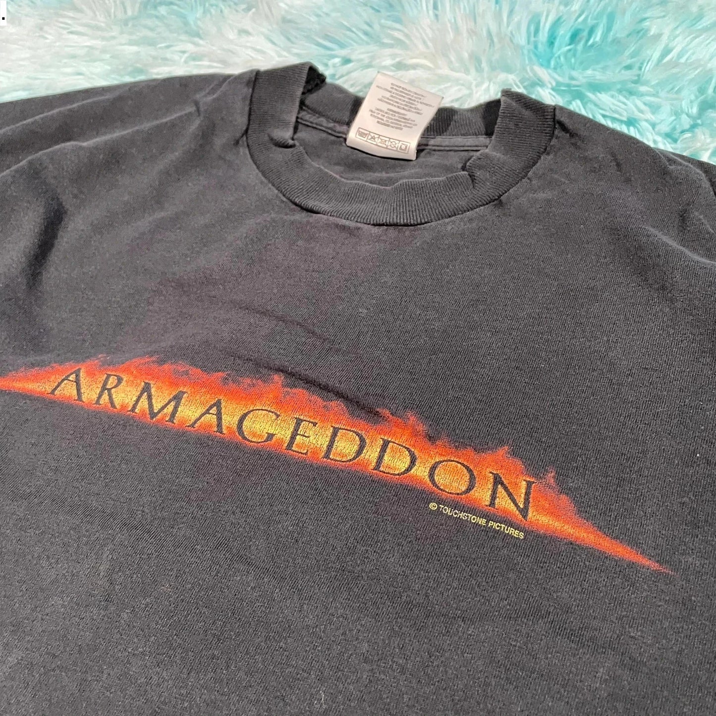 Vintage 90s Black Armageddon Movie T Shirt Screen Stars - XL