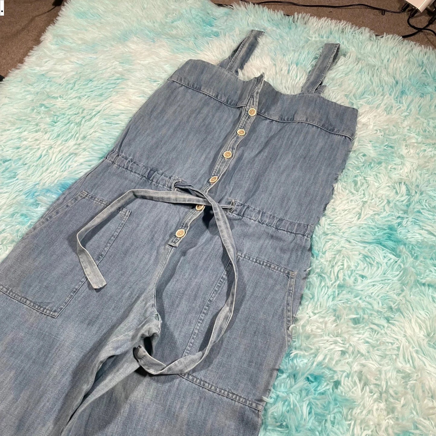 Blue A.P.C Denim Jumpsuit - Small