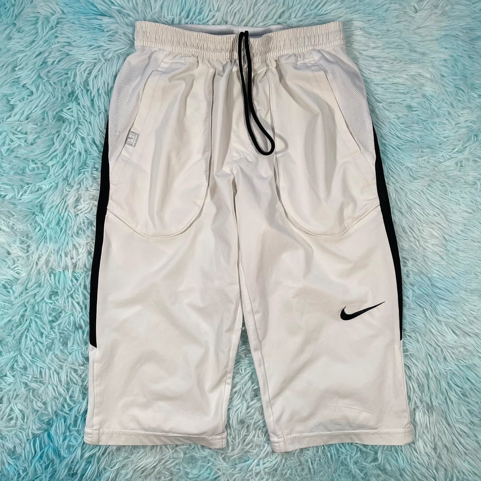 Vintage 00s White Nike Running Shorts Small - Main Image