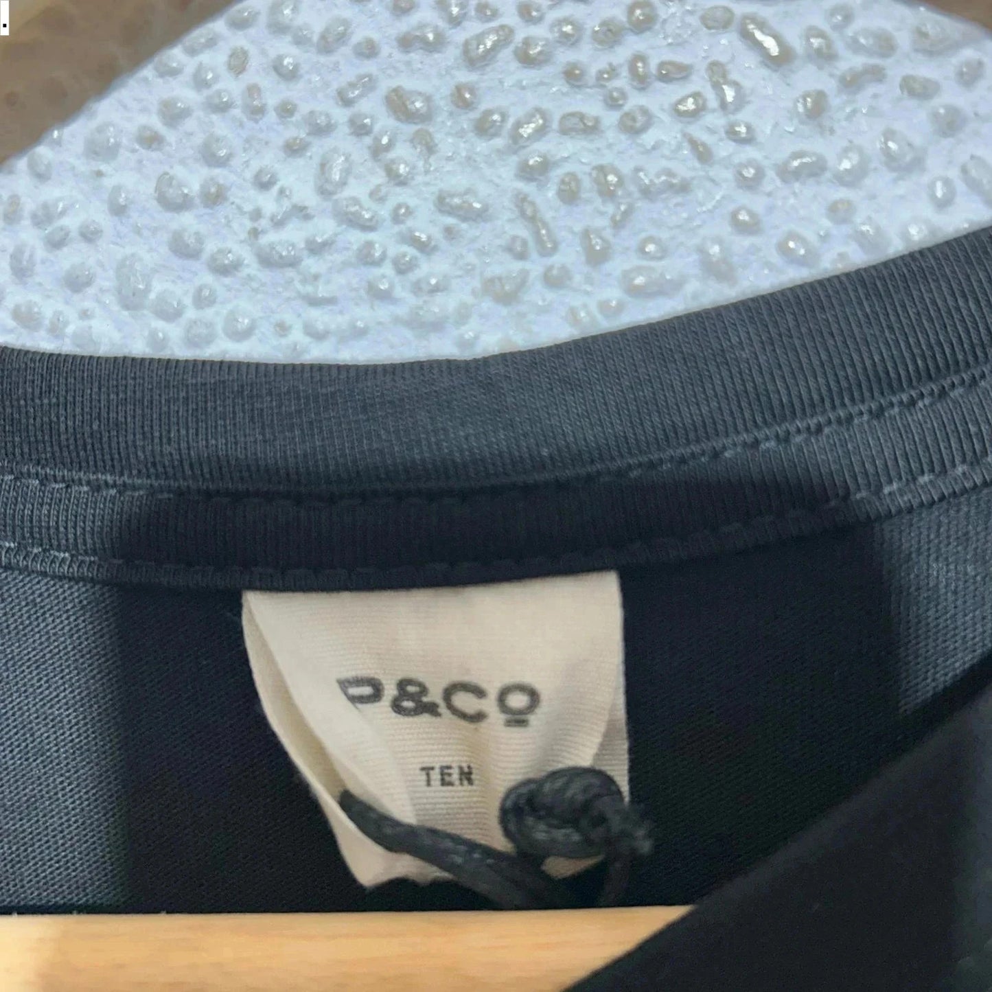 Black P&Co Graphic T Shirt - Size 10