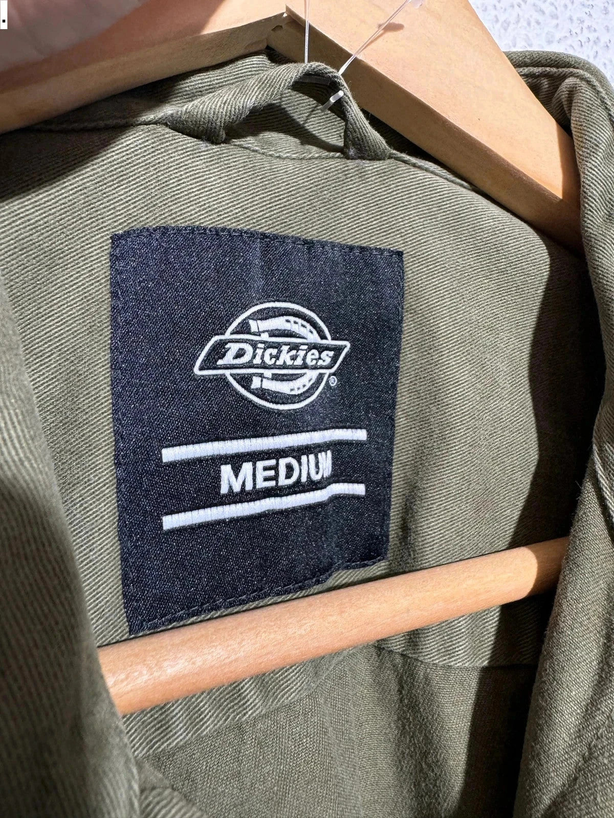 Khaki Dickies Shirt Military Style - Medium