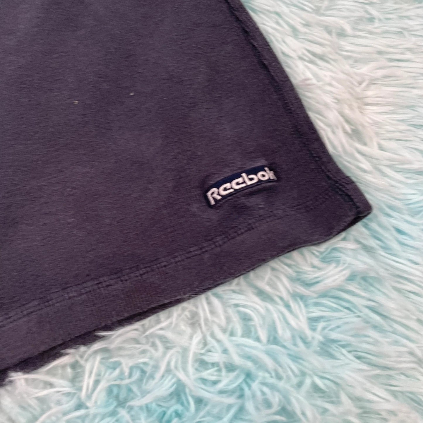 Vintage 90s Navy Reebok Running Shorts - Size 14