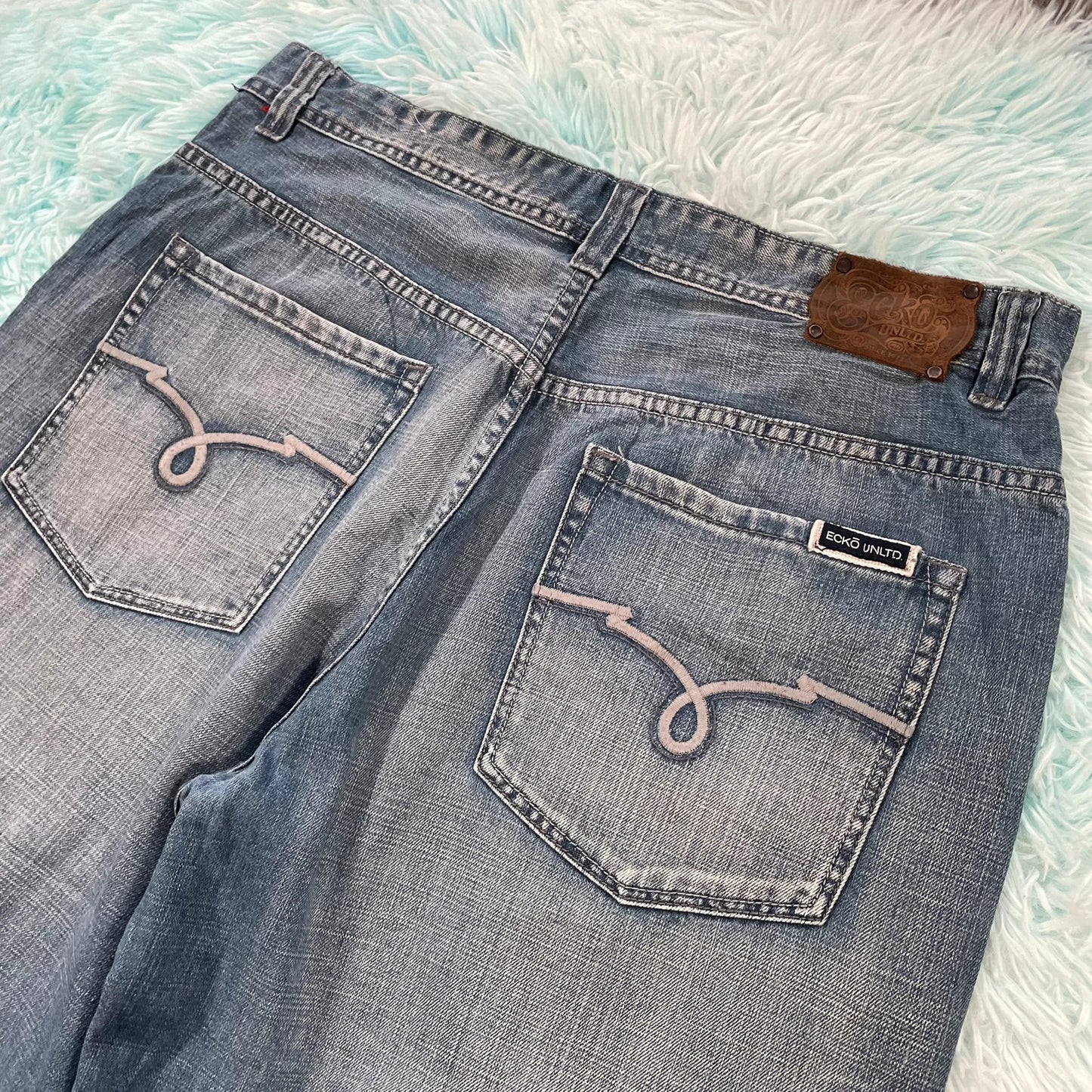Vintage 00s Ecko Unltd Jean Shorts Jorts - 38W