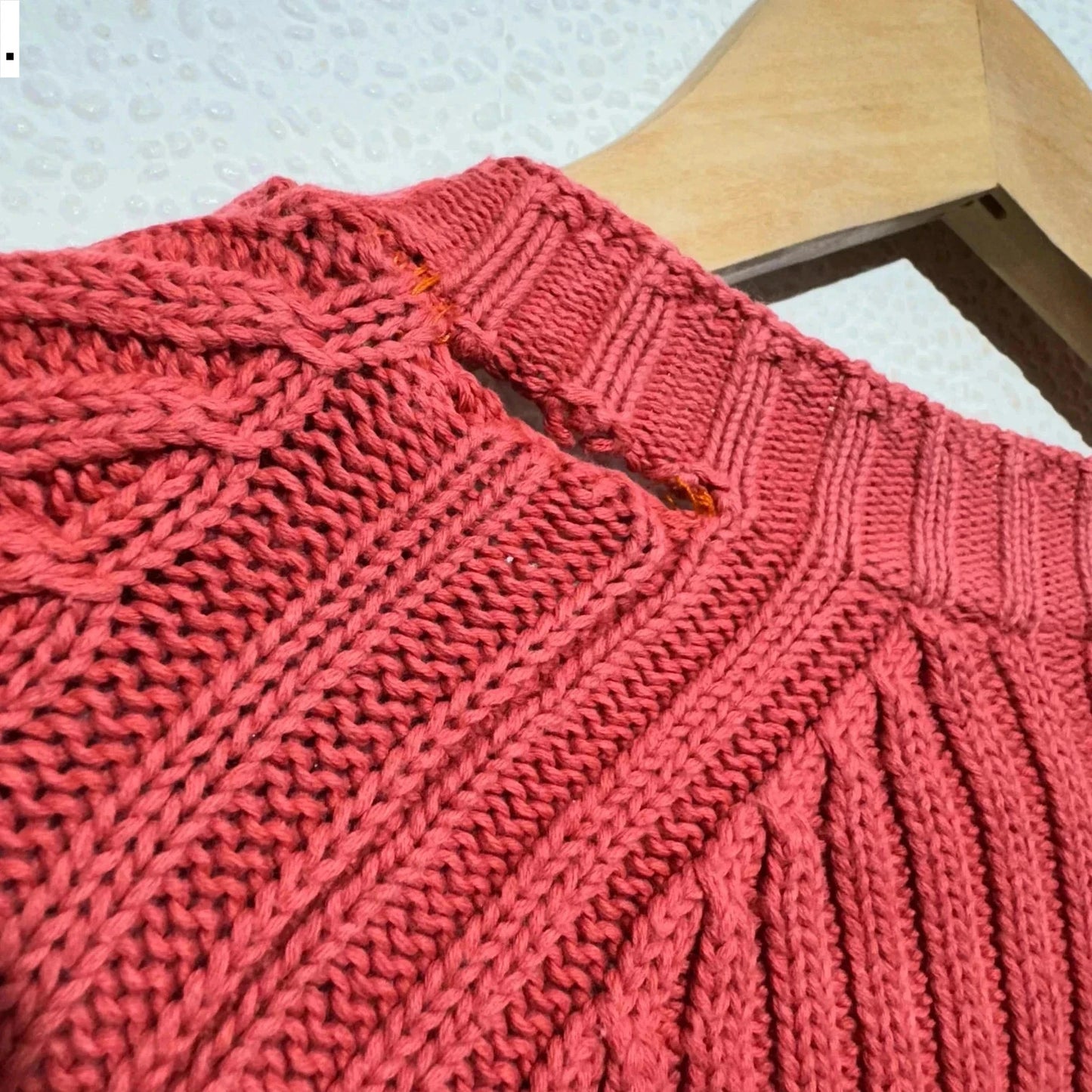 Peach Pink Armani Exchange Knitted Jumper - Large