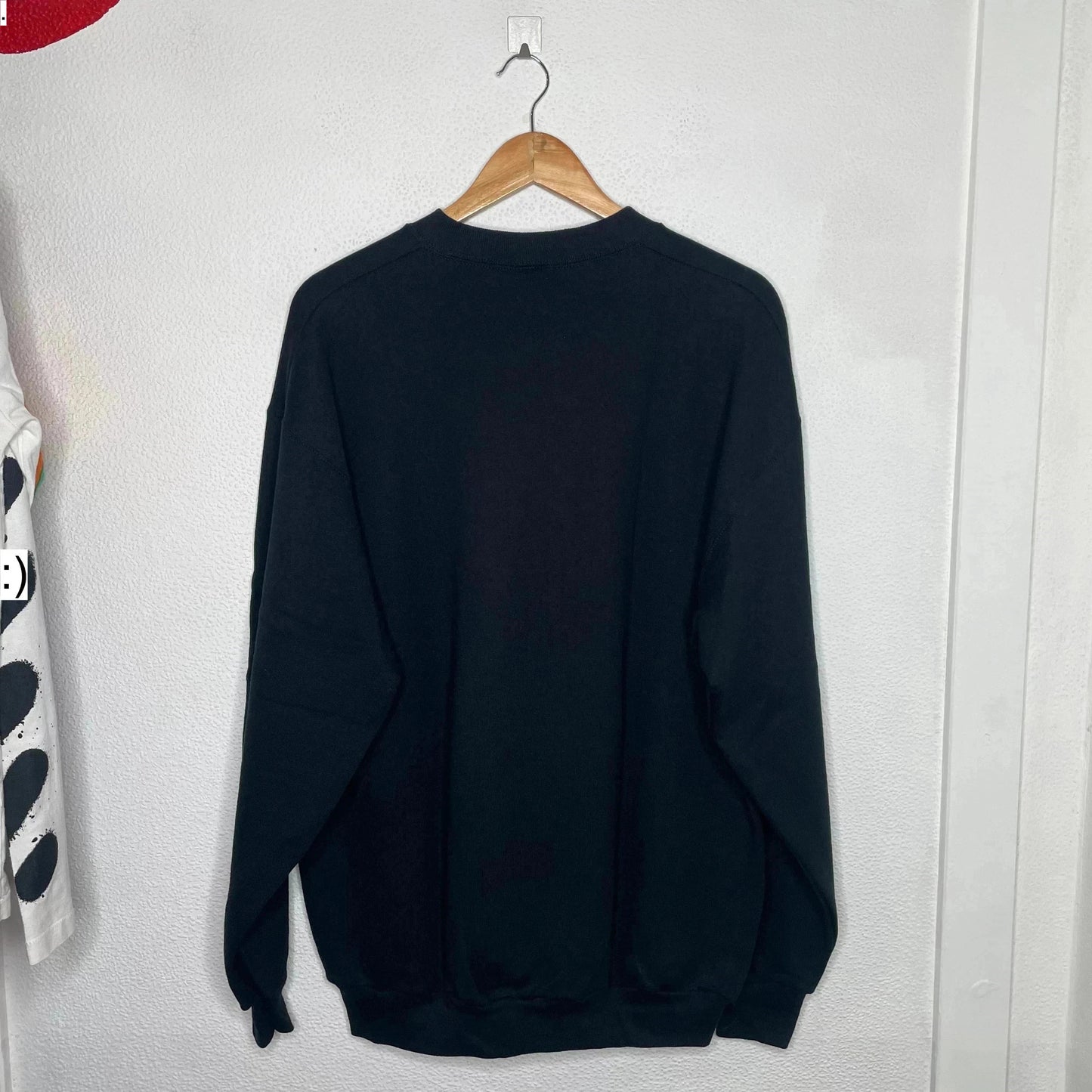 Deadstock Vintage Black Chaplain Movie Promo Sweatshirt Screen Stars - XL