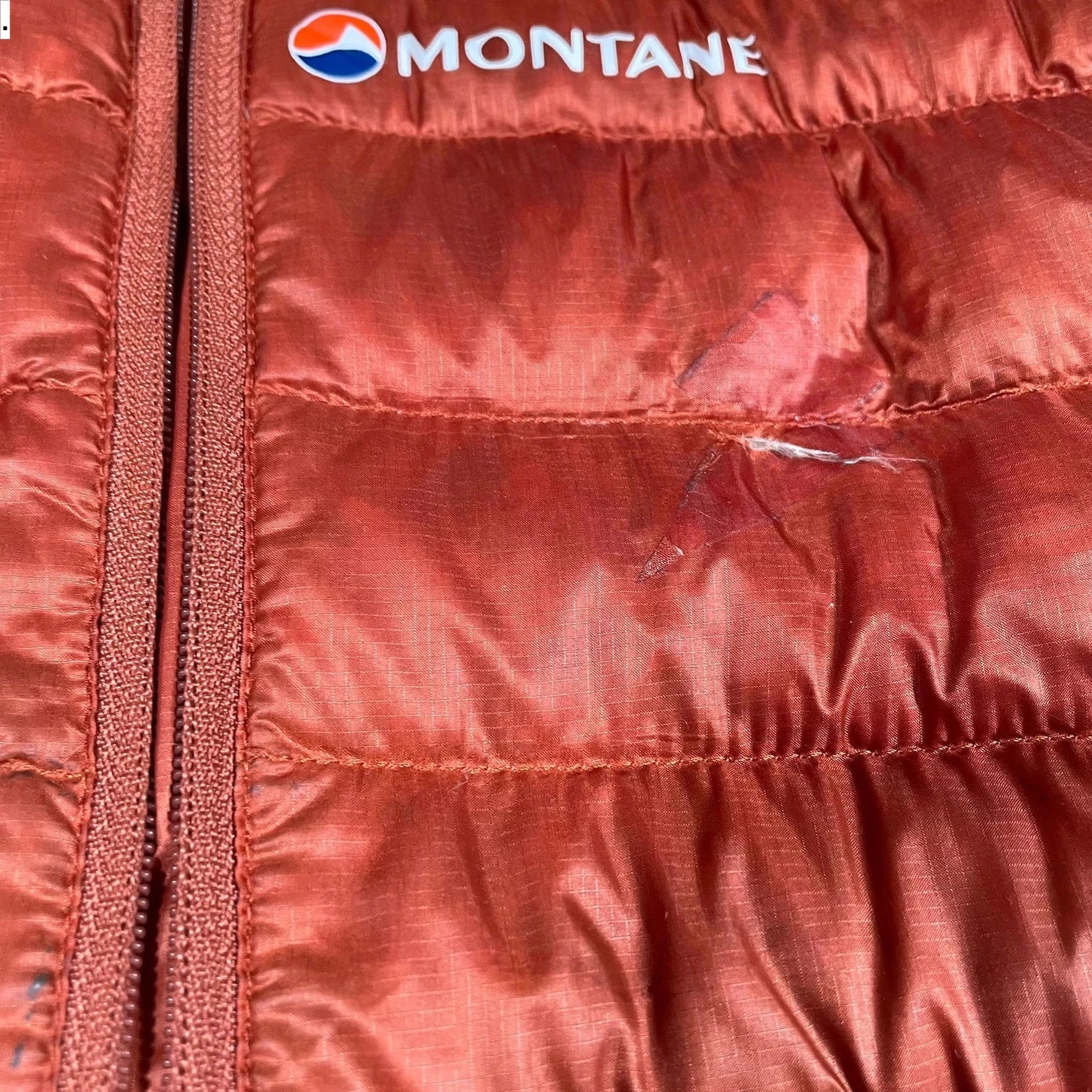 Orange Montane Down Puffer Jacket - Medium