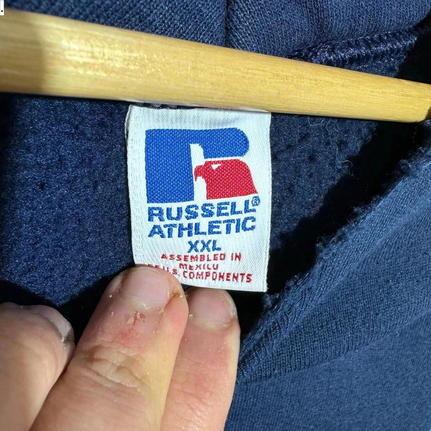 Vintage 00s Navy Carolina Lacrosse Hoodie - XXL