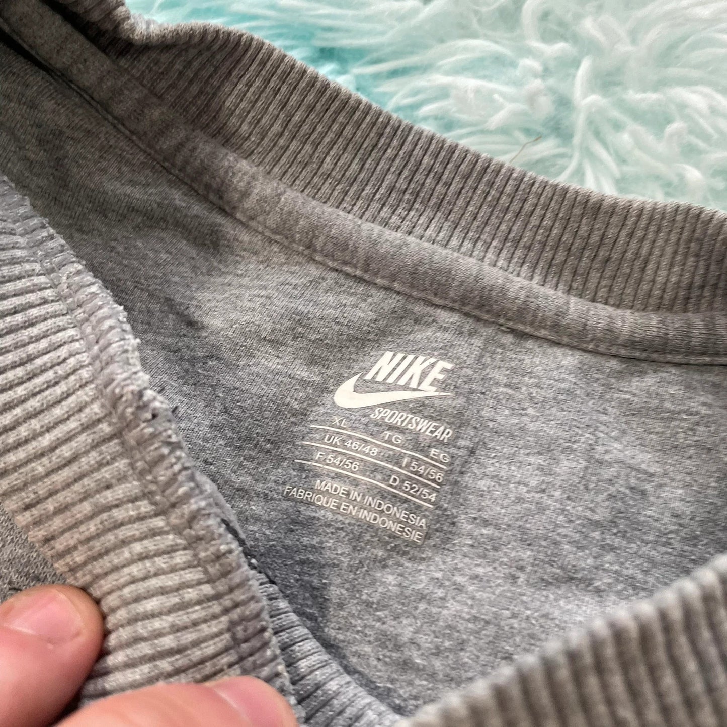 Grey Nike Sweatshirt Plain - XL