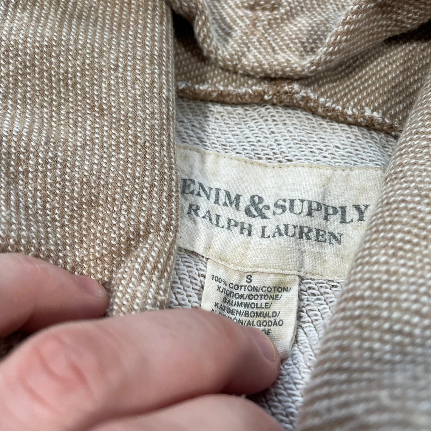 Brown Ralph Lauren Hoodie Print - Small