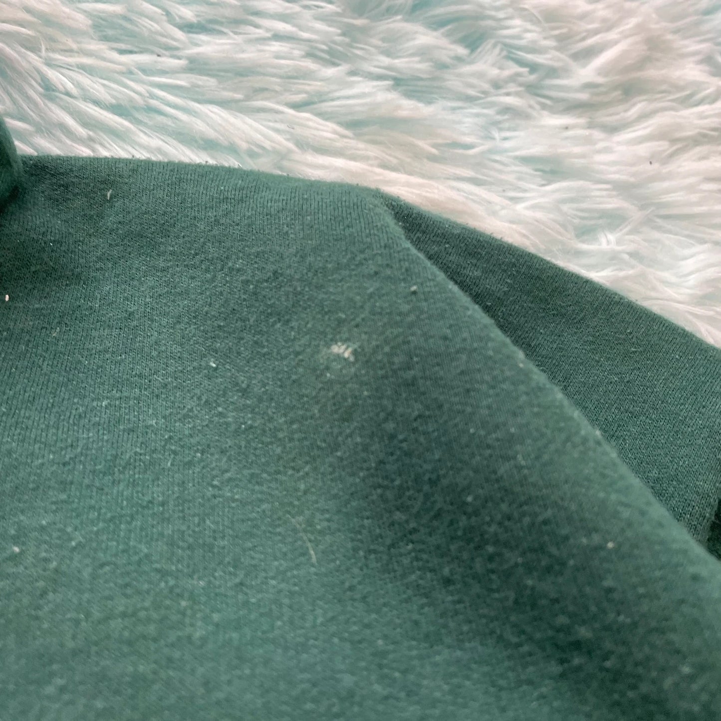 Vintage 90s Green Collared Sweatshirt Rugby - Large