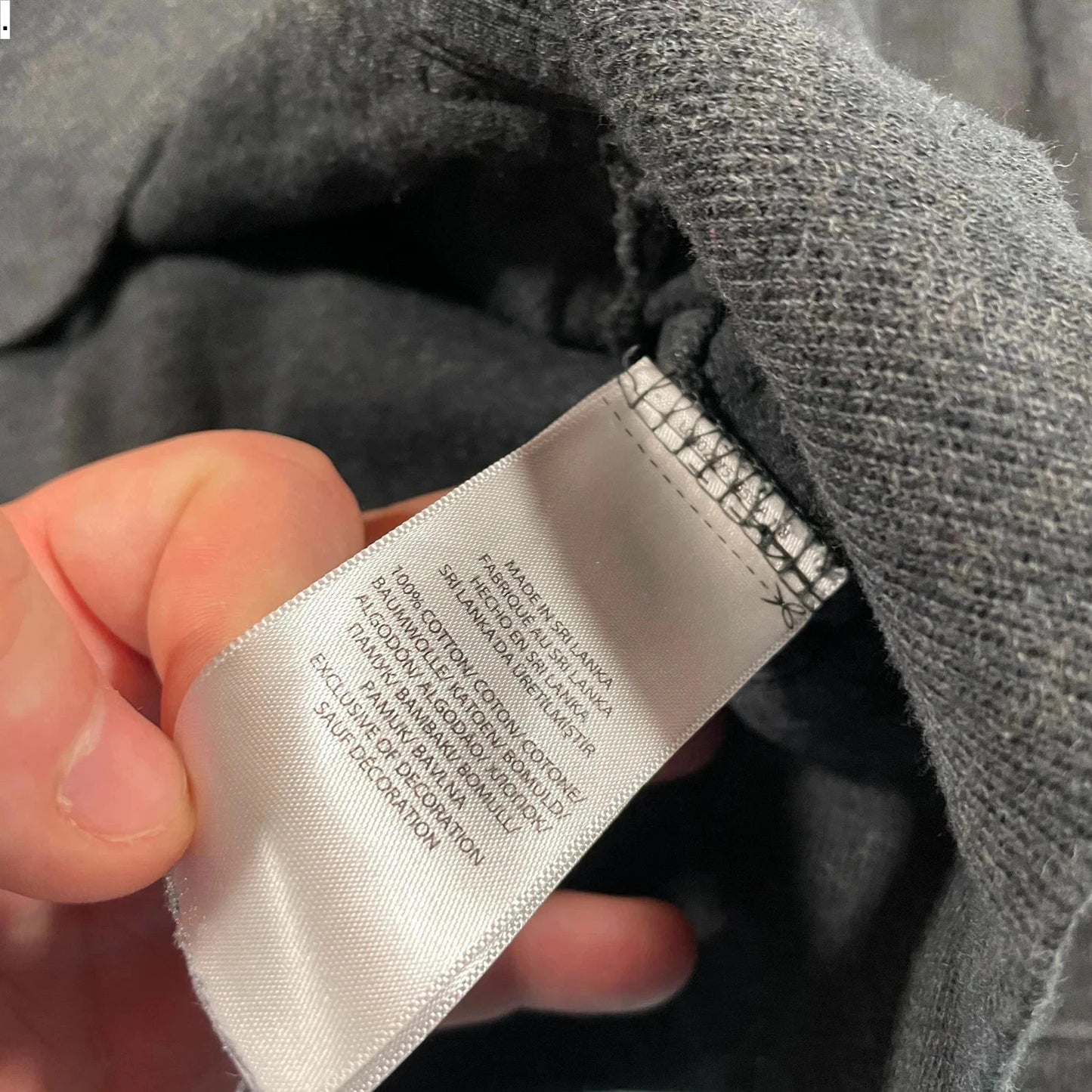 Dark Grey Polo Ralph Lauren Full Zip Hoodie - Medium