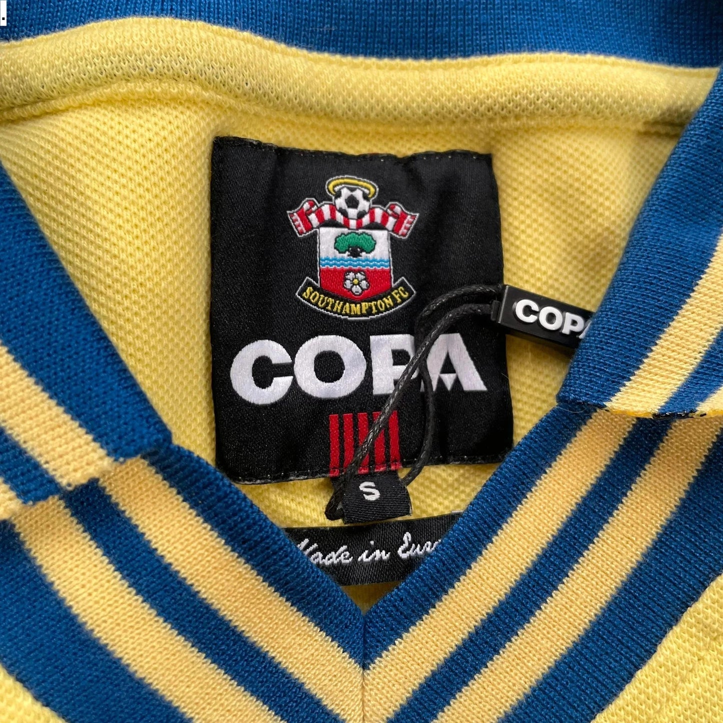 Vintage Style Yellow Southampton Shirt Copa - Small