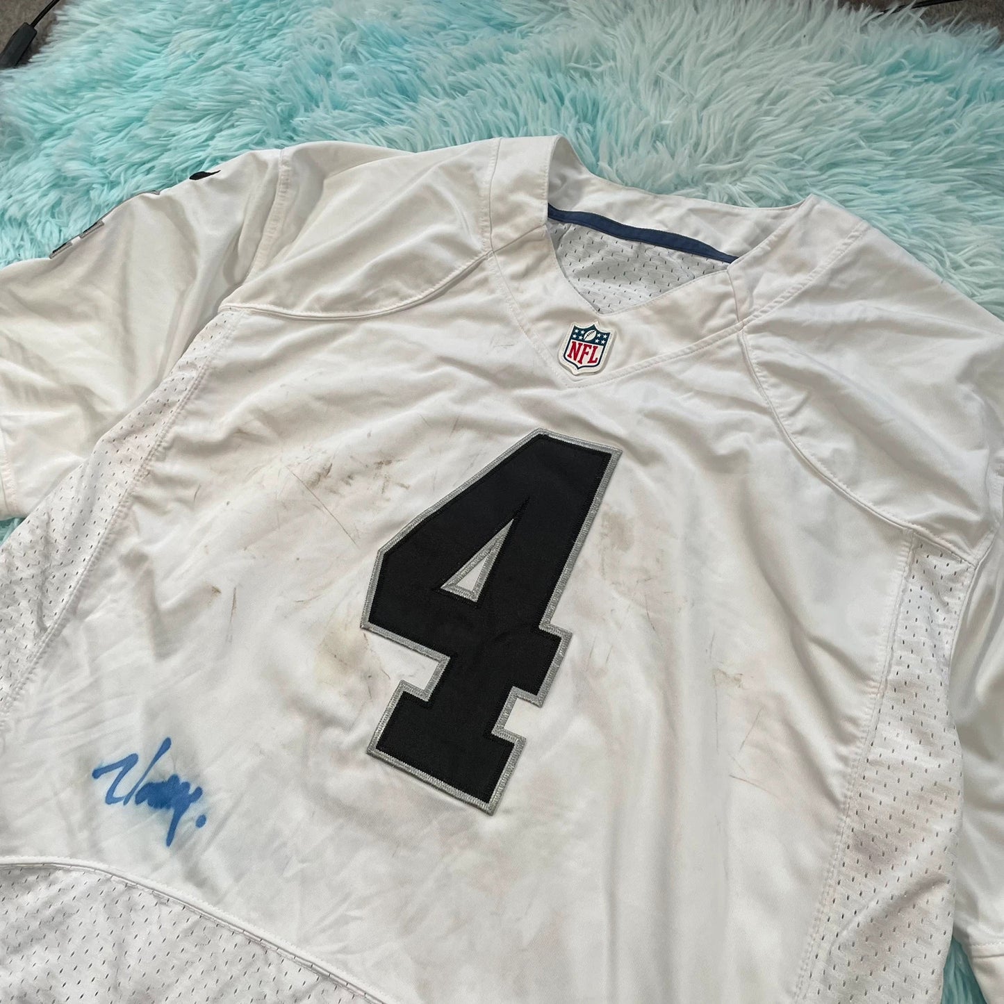Vintage Nike NFL Jersey Carr 4 - XXL