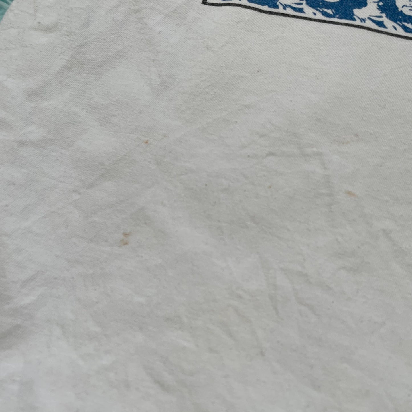 Vintage 90s White Fidel Castro Cuba Graphic T Shirt - L