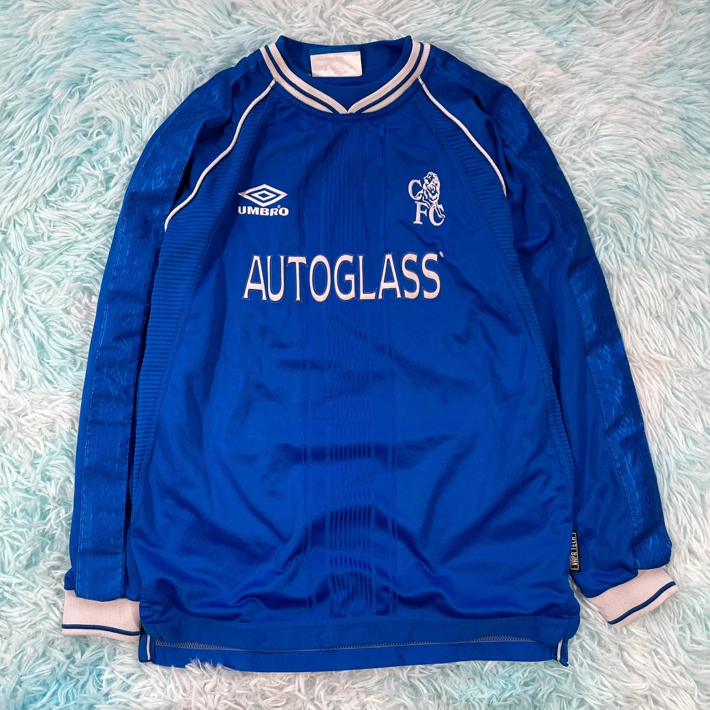 Vintage 1999 Chelsea Shirt Umbro Autoglass Long Sleeve - XXS