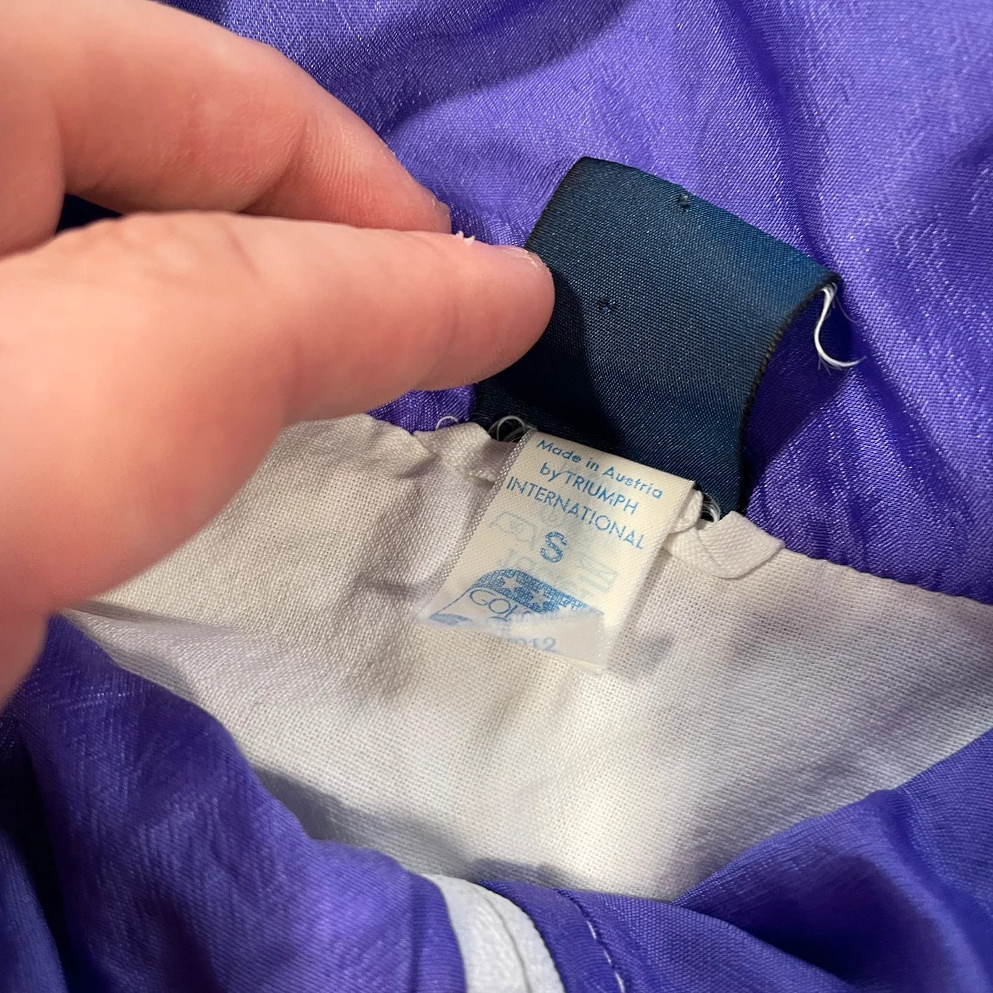 Vintage 80s Retro Funky Track Shell Suit Jacket - Small