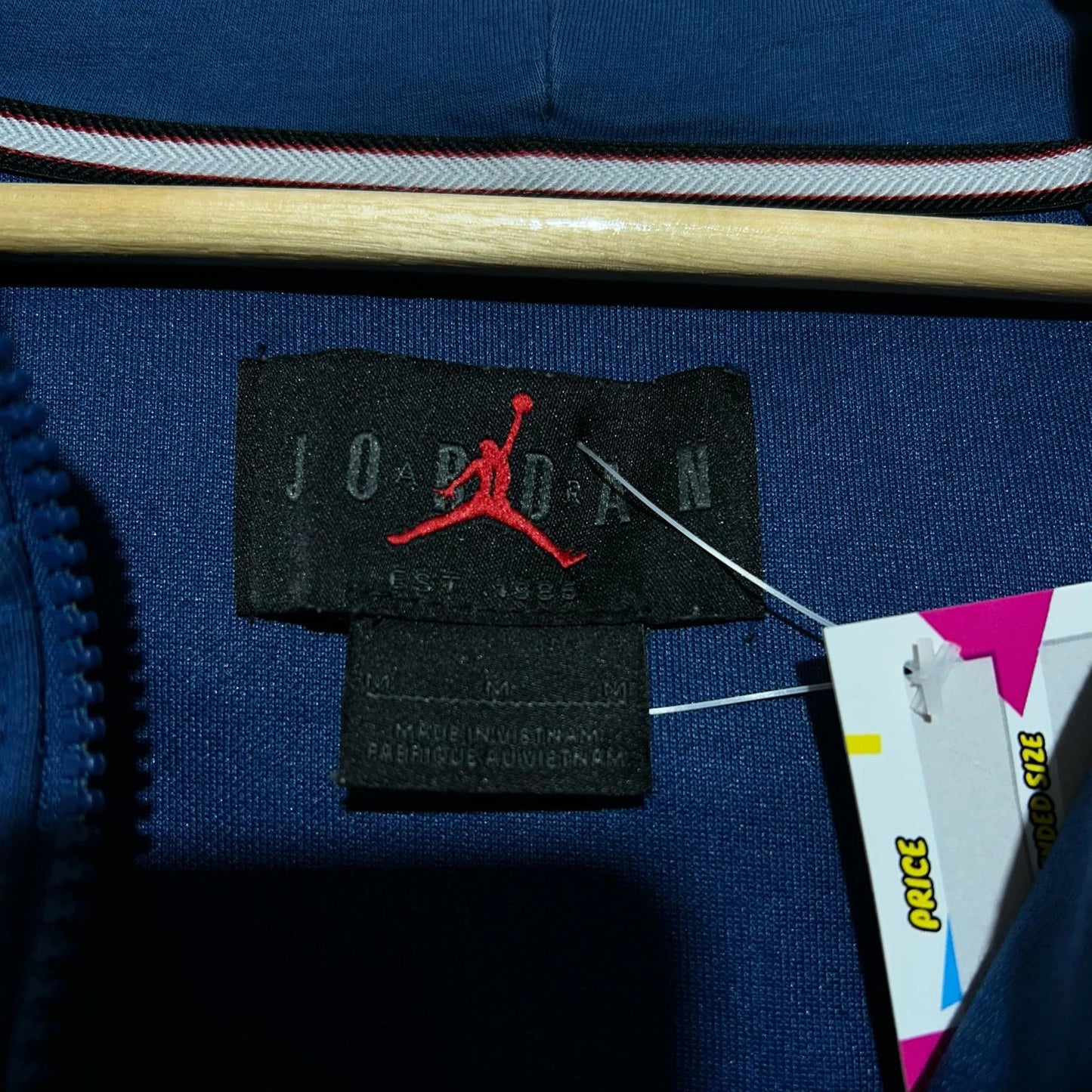 Navy Jordan Full Zip Tracksuit Hoodie - Medium