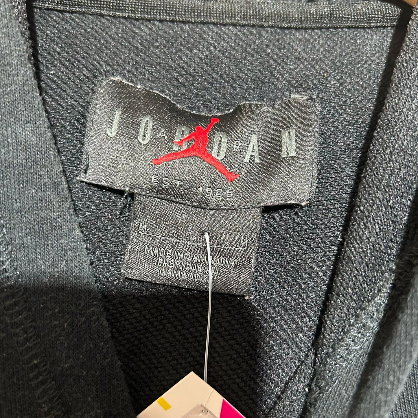 Black Jordan Hoodie Graphic - Medium