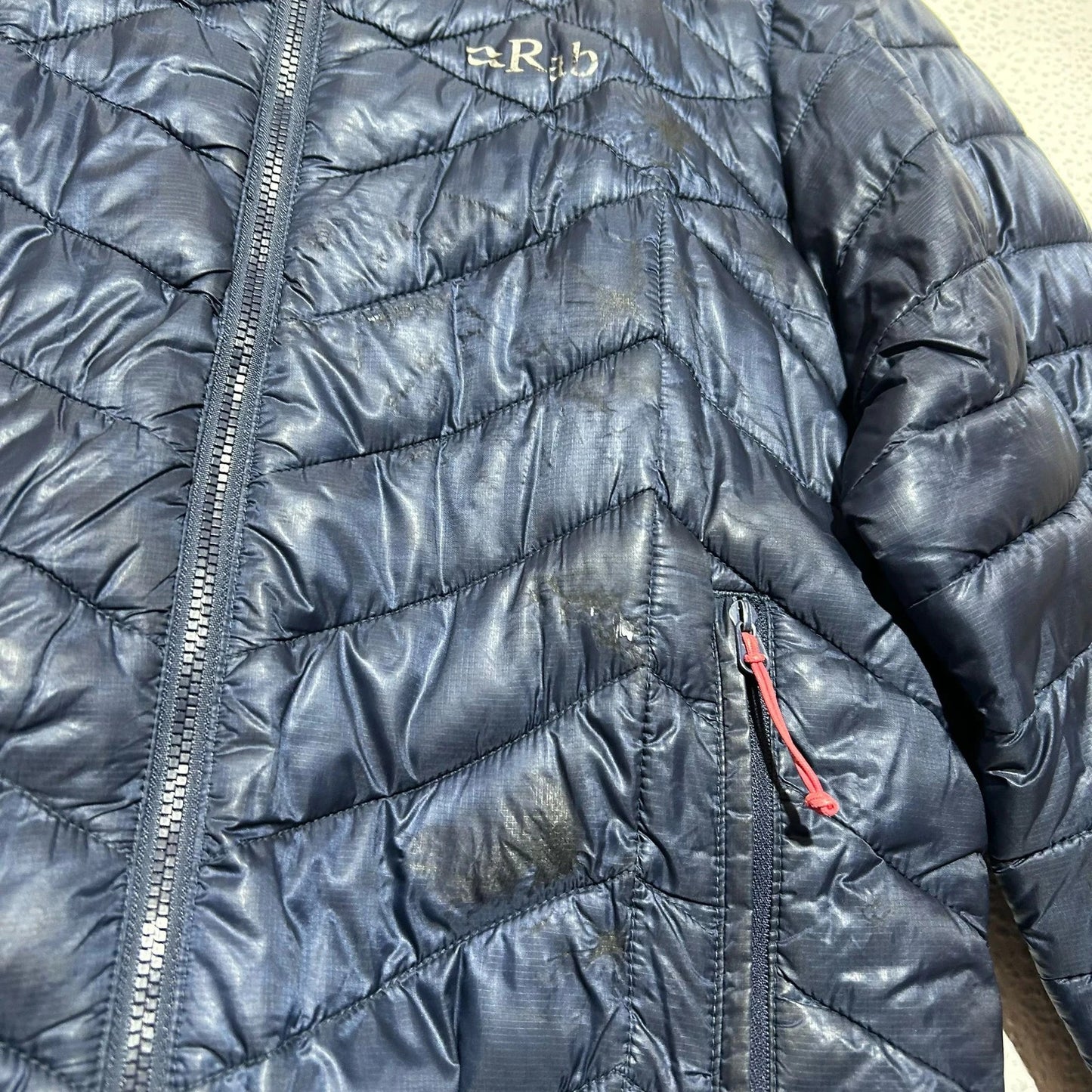 Navy Rab Puffer Jacket - Size 10