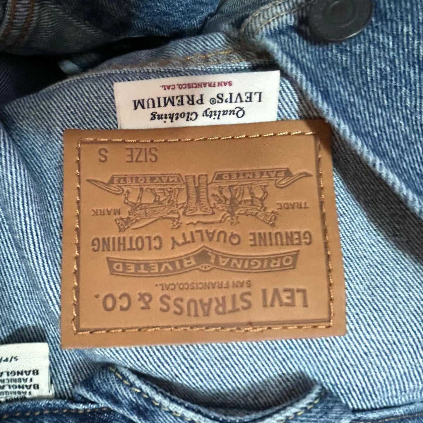 Blue Levi’s Premium Denim Jacket - Small