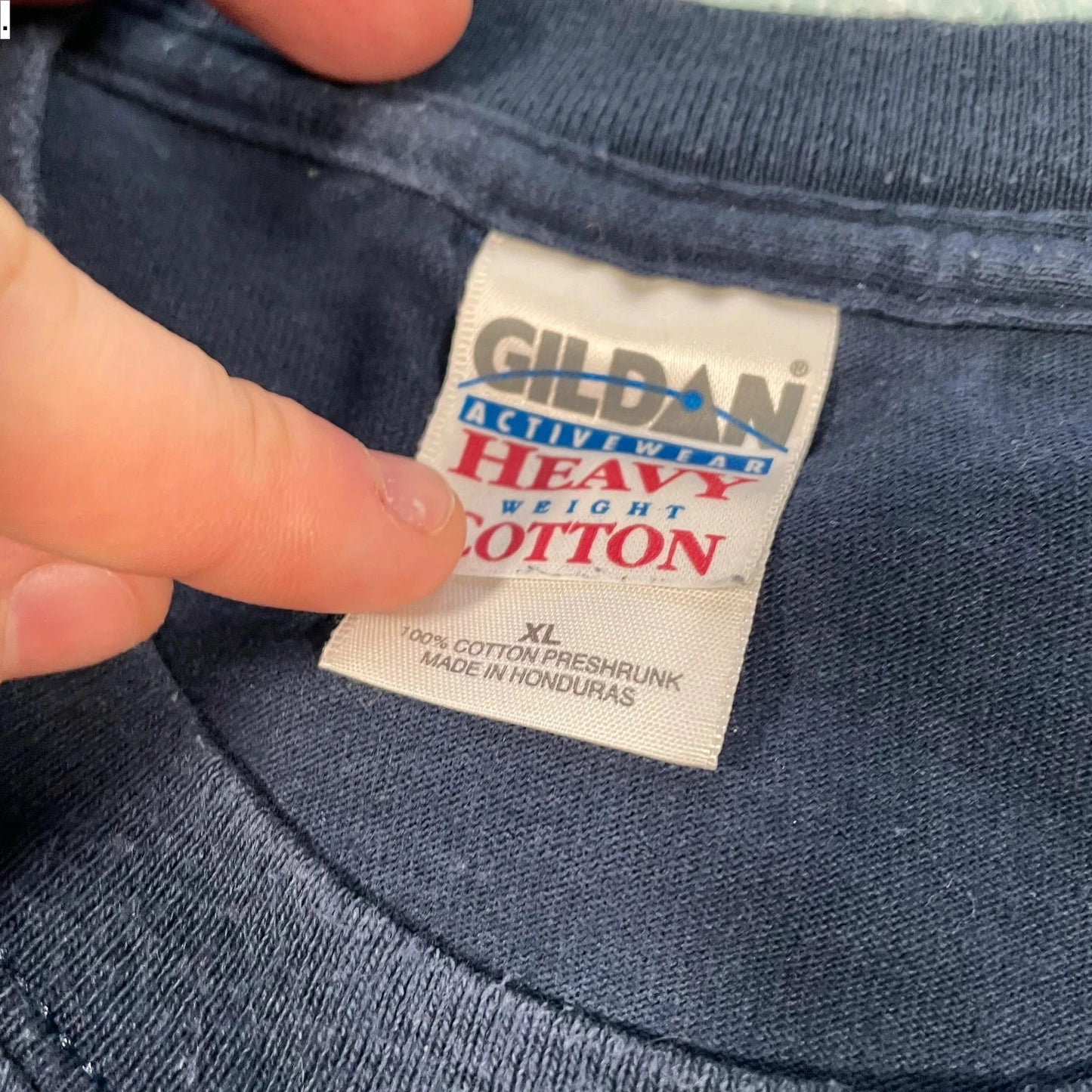 Vintage 90s Navy Tech Graphic T Shirt - XL