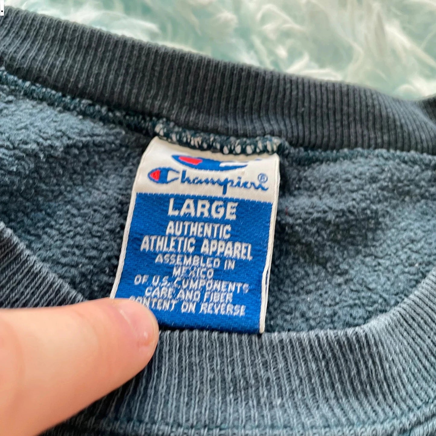 Vintage 90s Navy Champion Sweatshirt - Large