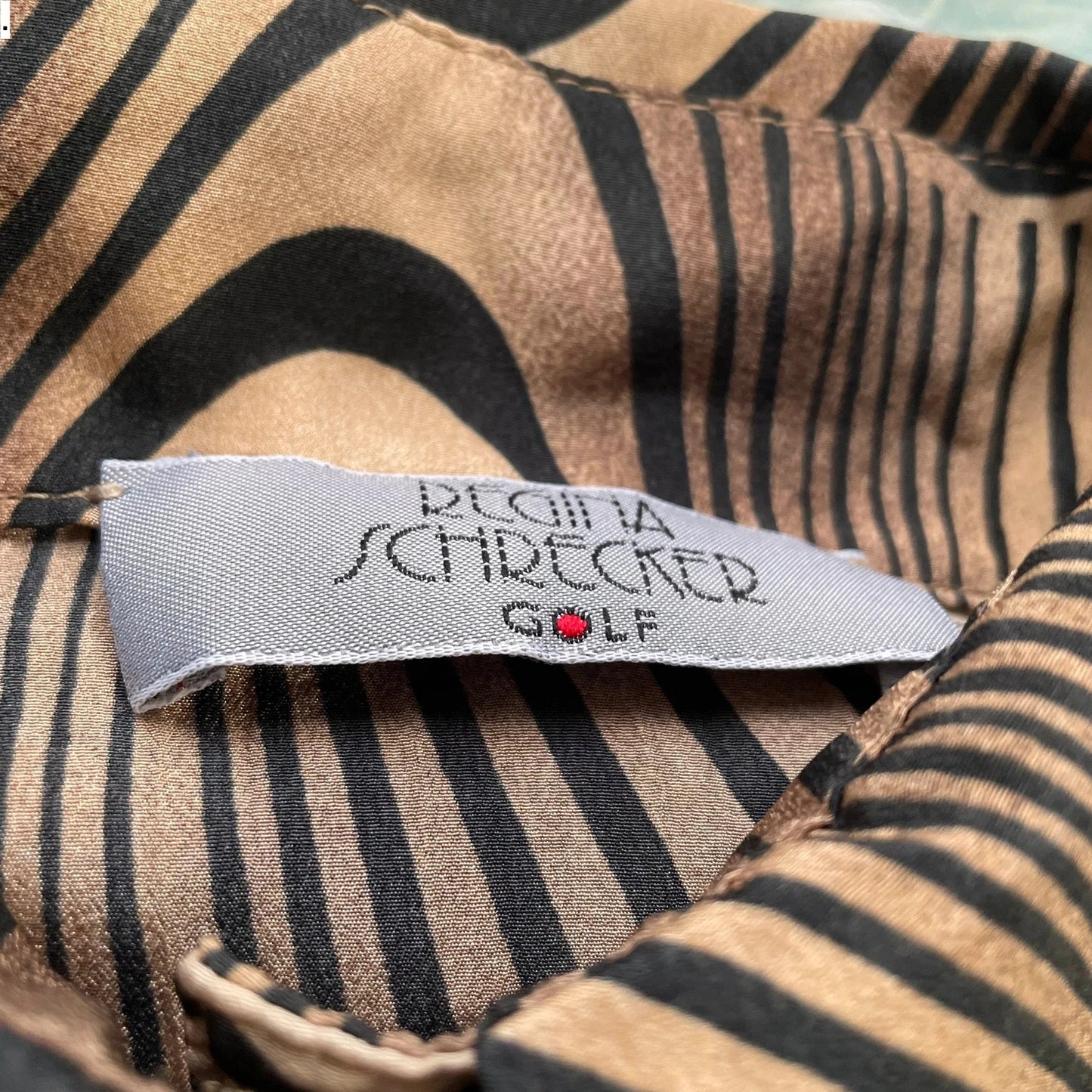 Vintage Y2K brown Leopard Print Blouse Shirt - Size 10