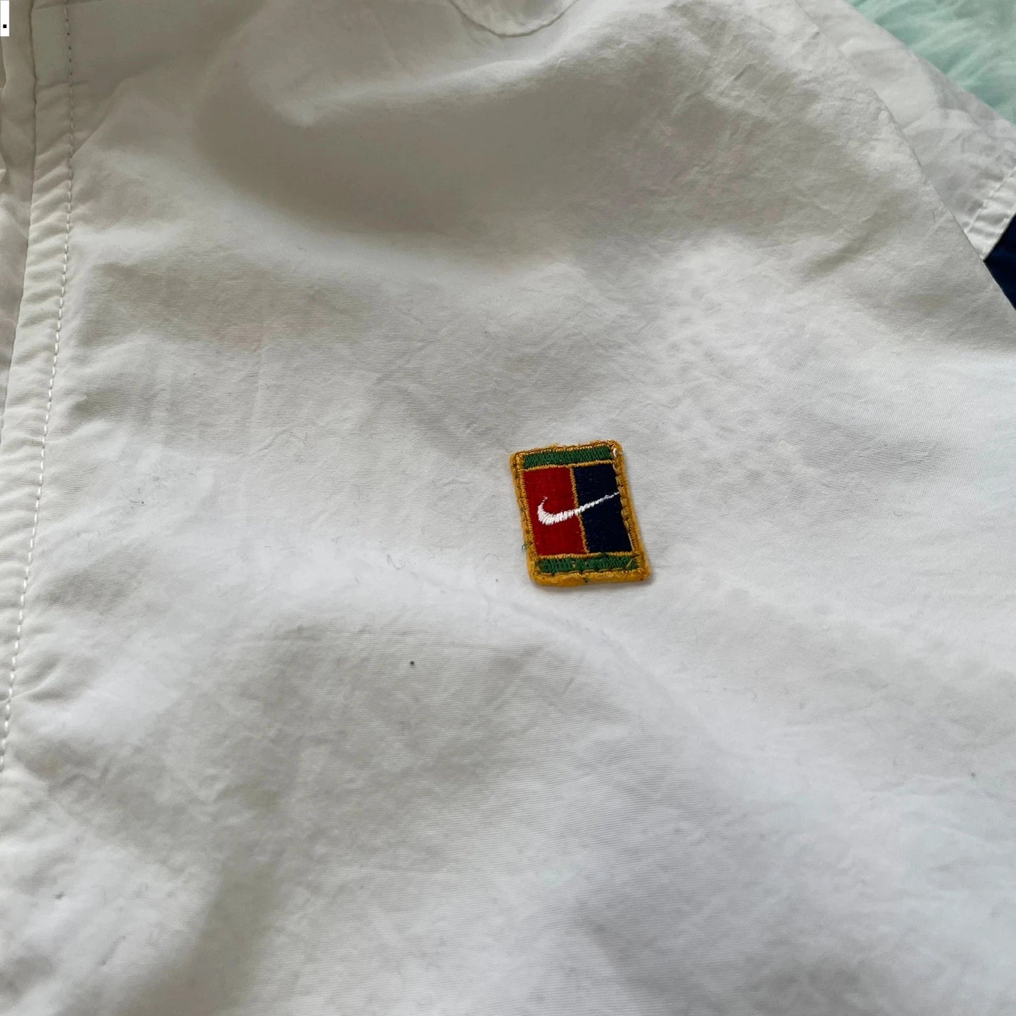 Vintage 90s White Nike Court Track Jacket - XL