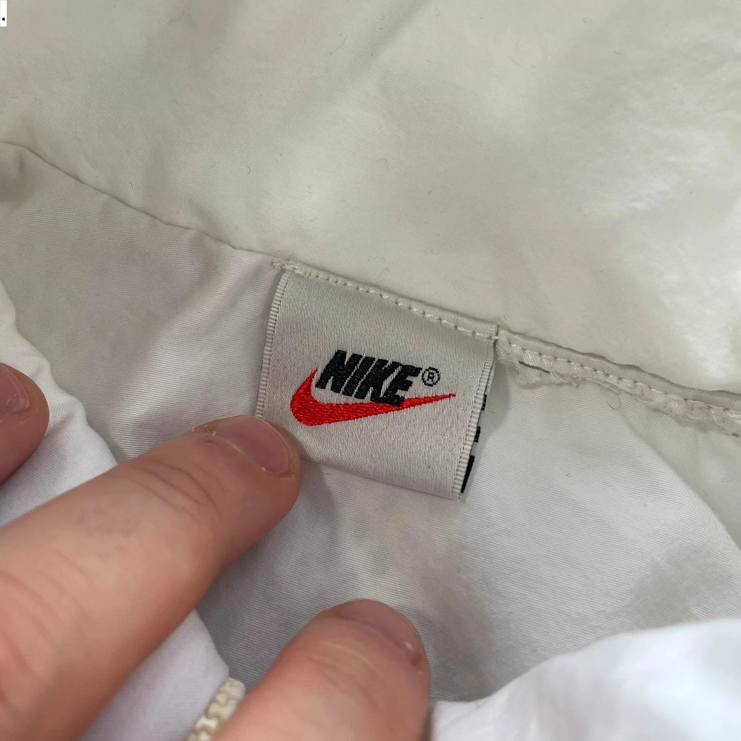 Vintage 90s White Nike Court Track Jacket - XL